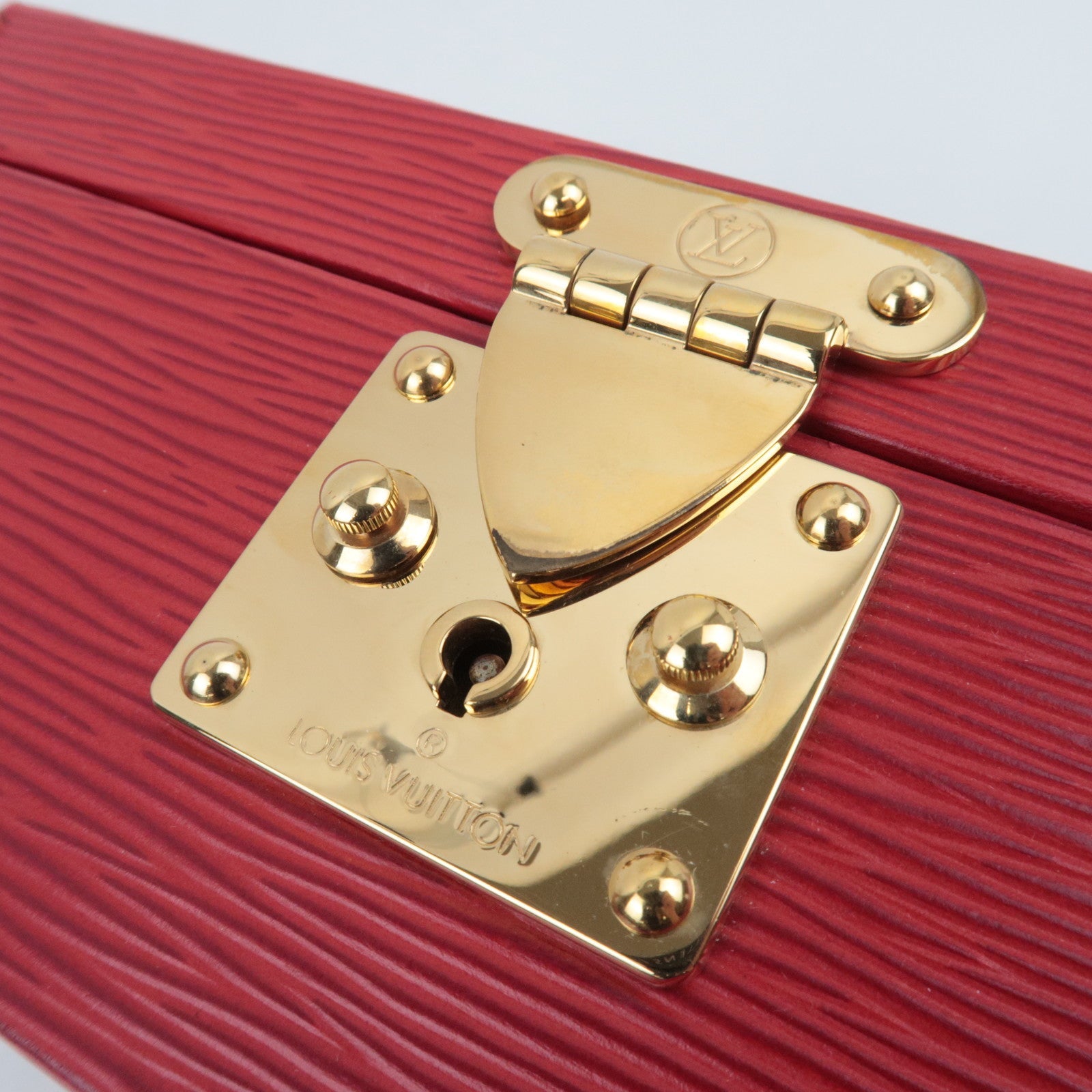 Louis Vuitton Epi Jewelry Box Castilian Red A11914 *2 Keys, Clochette,