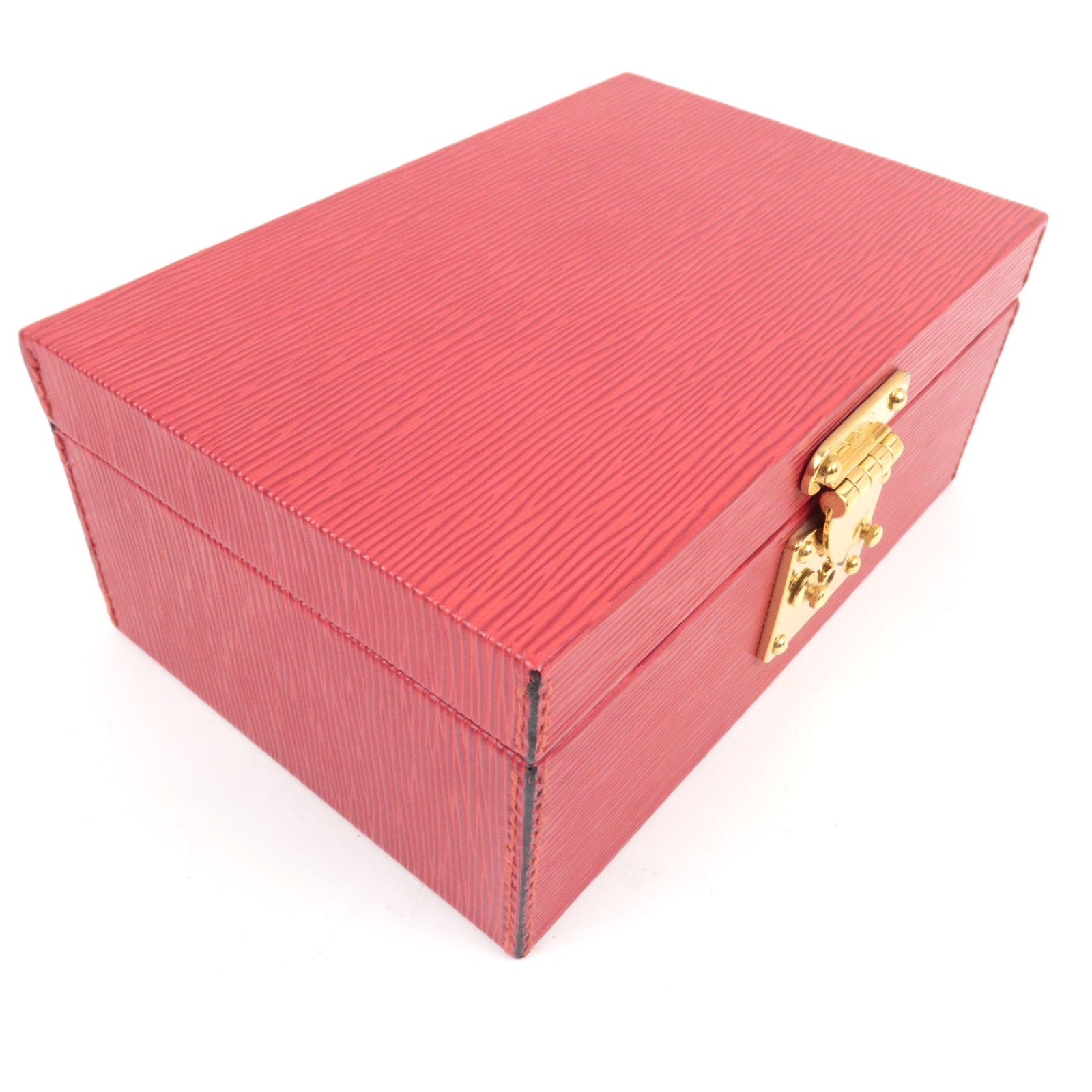 Louis Vuitton Epi Jewelry Box Castilian Red A11914 *2 Keys, Clochette,