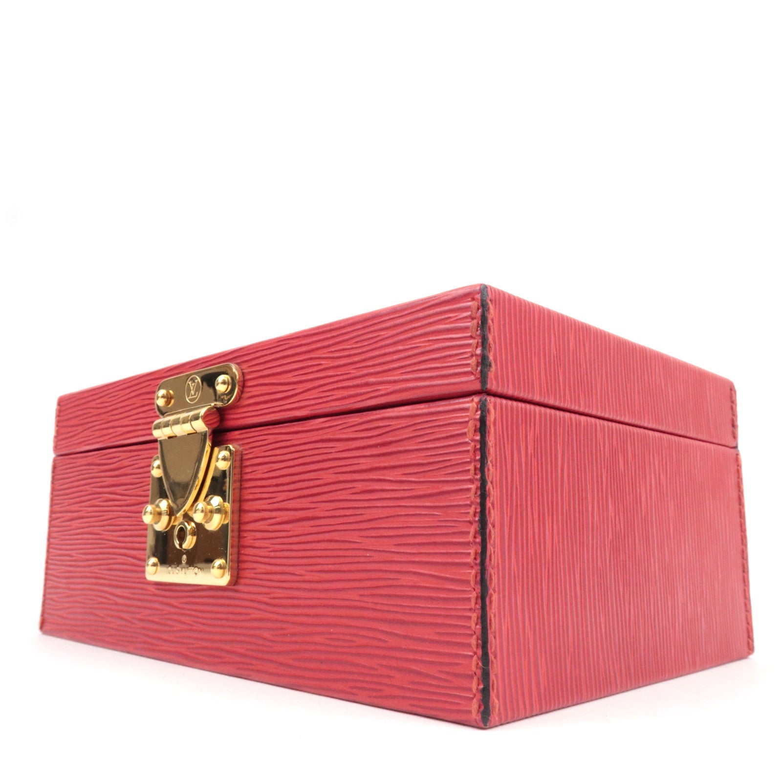 Louis Vuitton Epi Jewelry Box Castilian Red A11914 *2 Keys, Clochette,