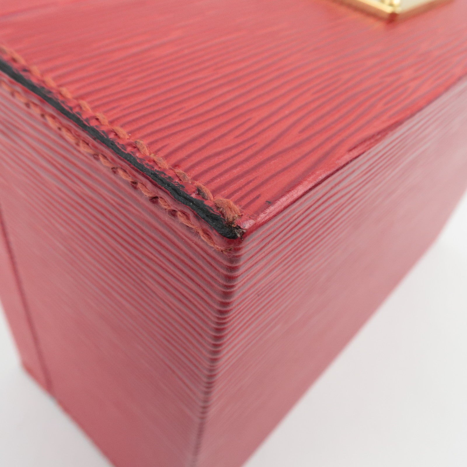 Louis Vuitton Epi Jewelry Box Castilian Red A11914 *2 Keys, Clochette,