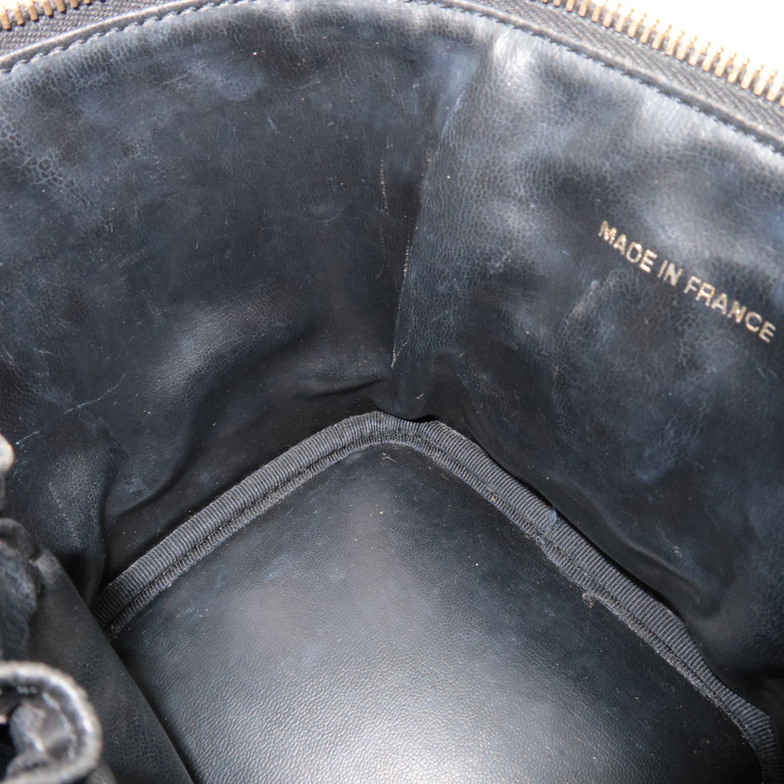 CHANEL Coco Mark Vanity Bag Caviarskin Black Gold HDW A01998 5997207