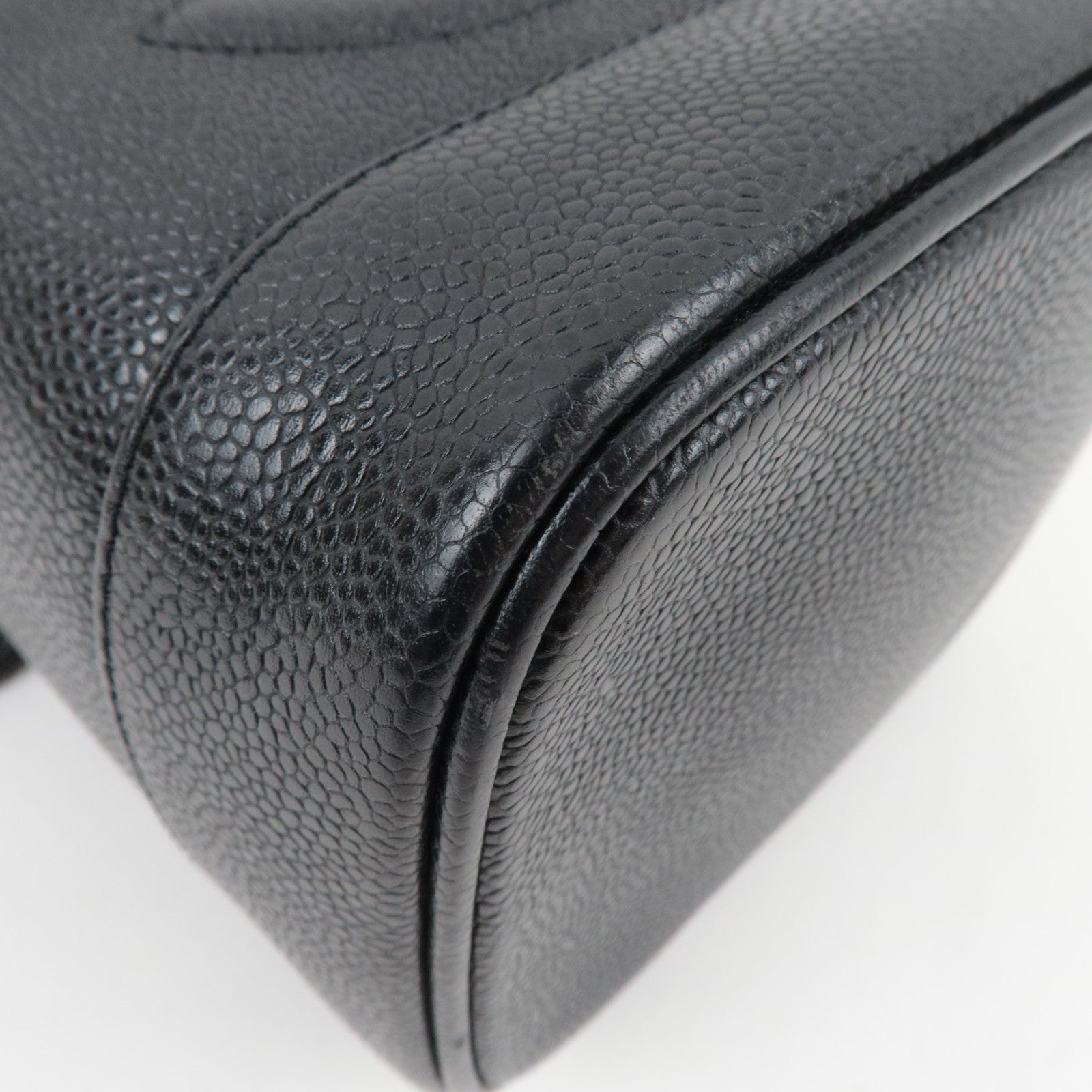 CHANEL Coco Mark Vanity Bag Caviarskin Black Gold HDW A01998 5997207