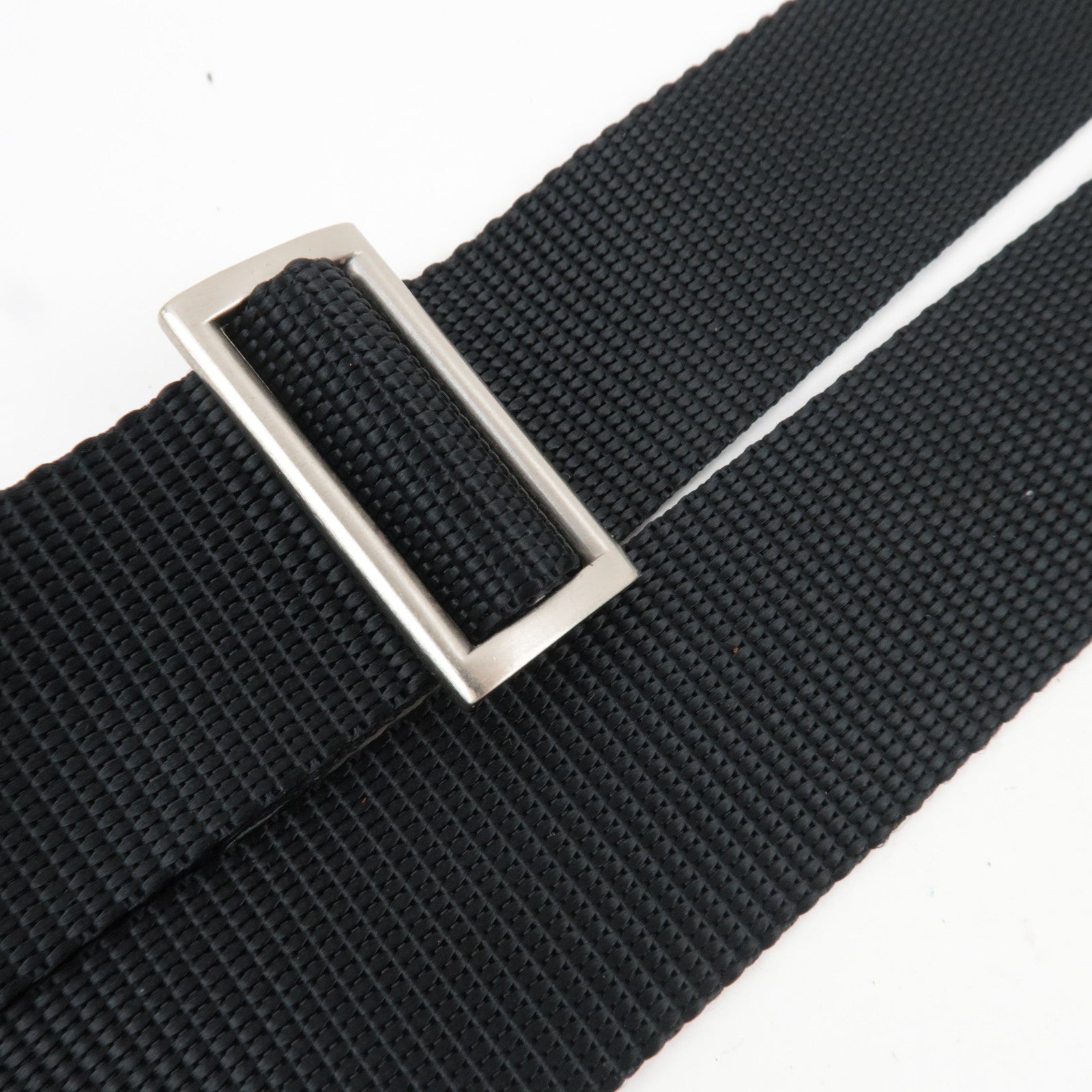 PRADA Logo Shoulder Bag Nylon Black B7372 *G card