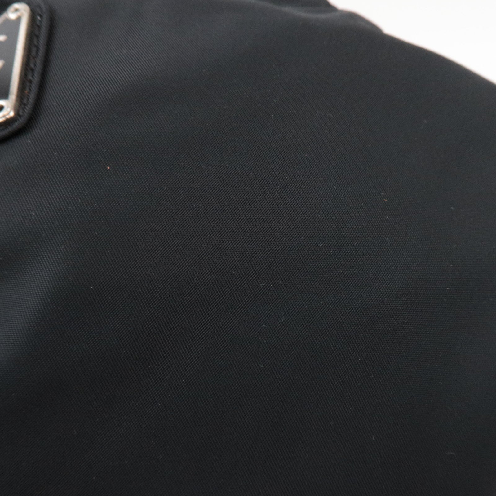 PRADA Logo Shoulder Bag Nylon Black B7372 *G card