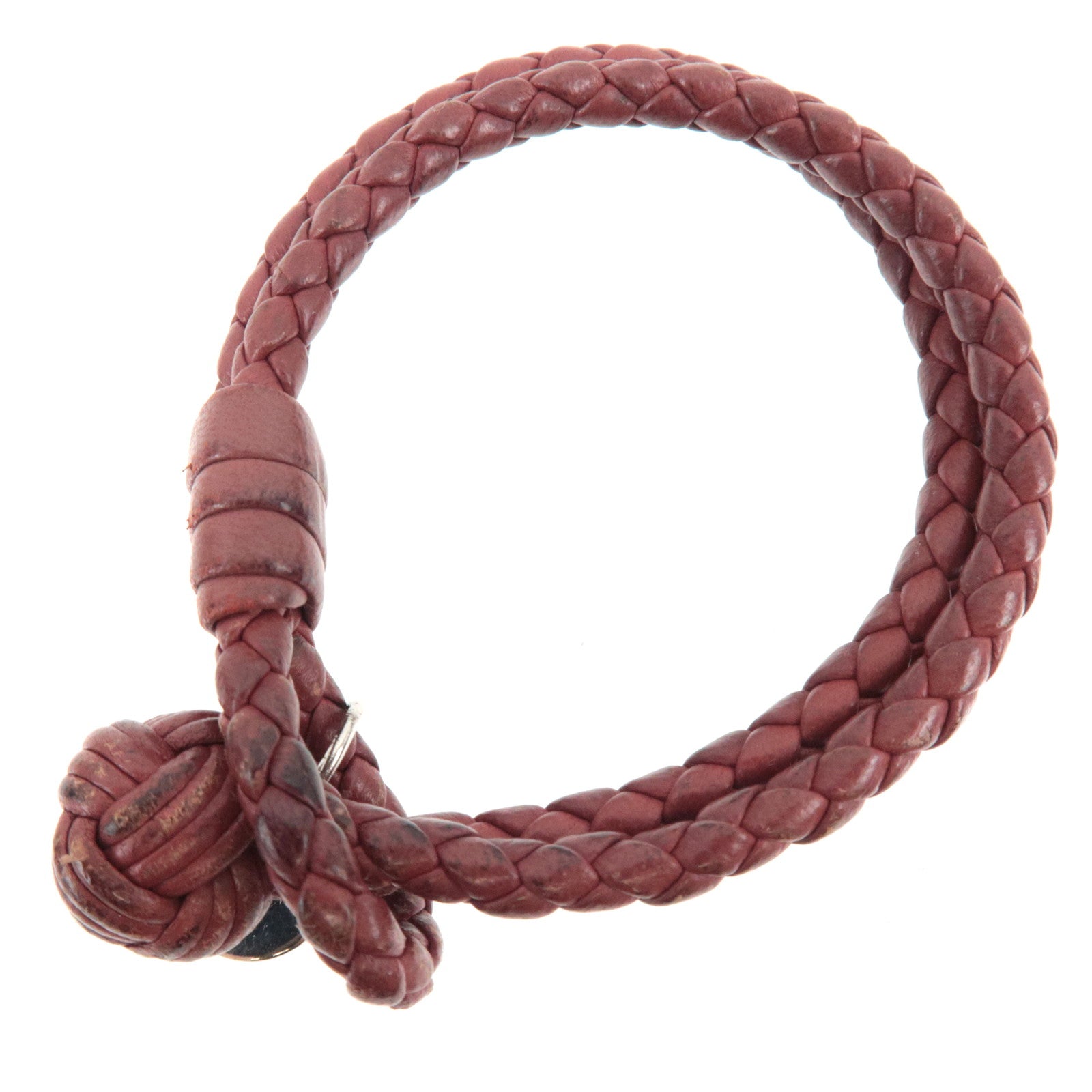 BOTTEGA VENETA Intrecciato Bracelet Leather Brown