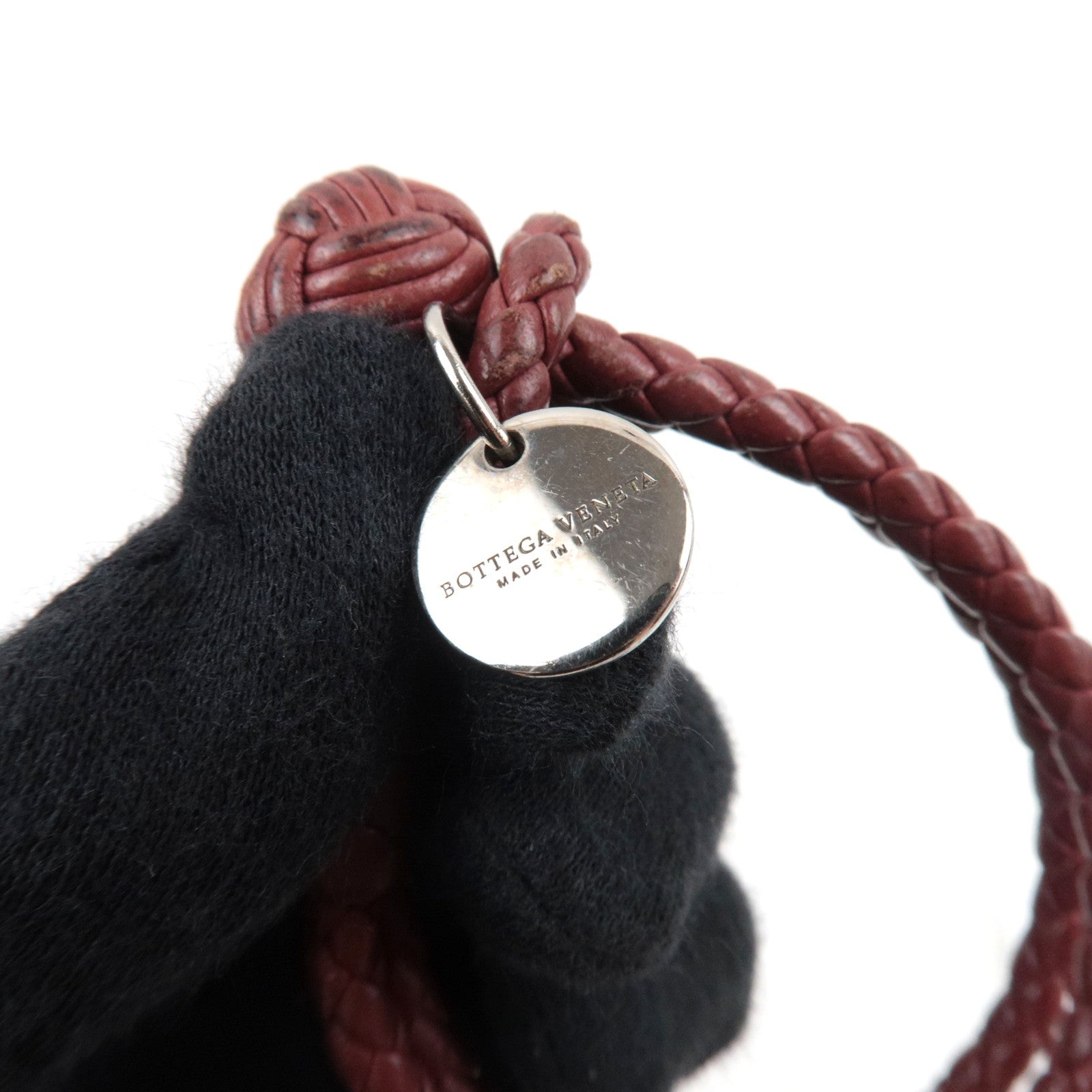 BOTTEGA VENETA Intrecciato Bracelet Leather Brown