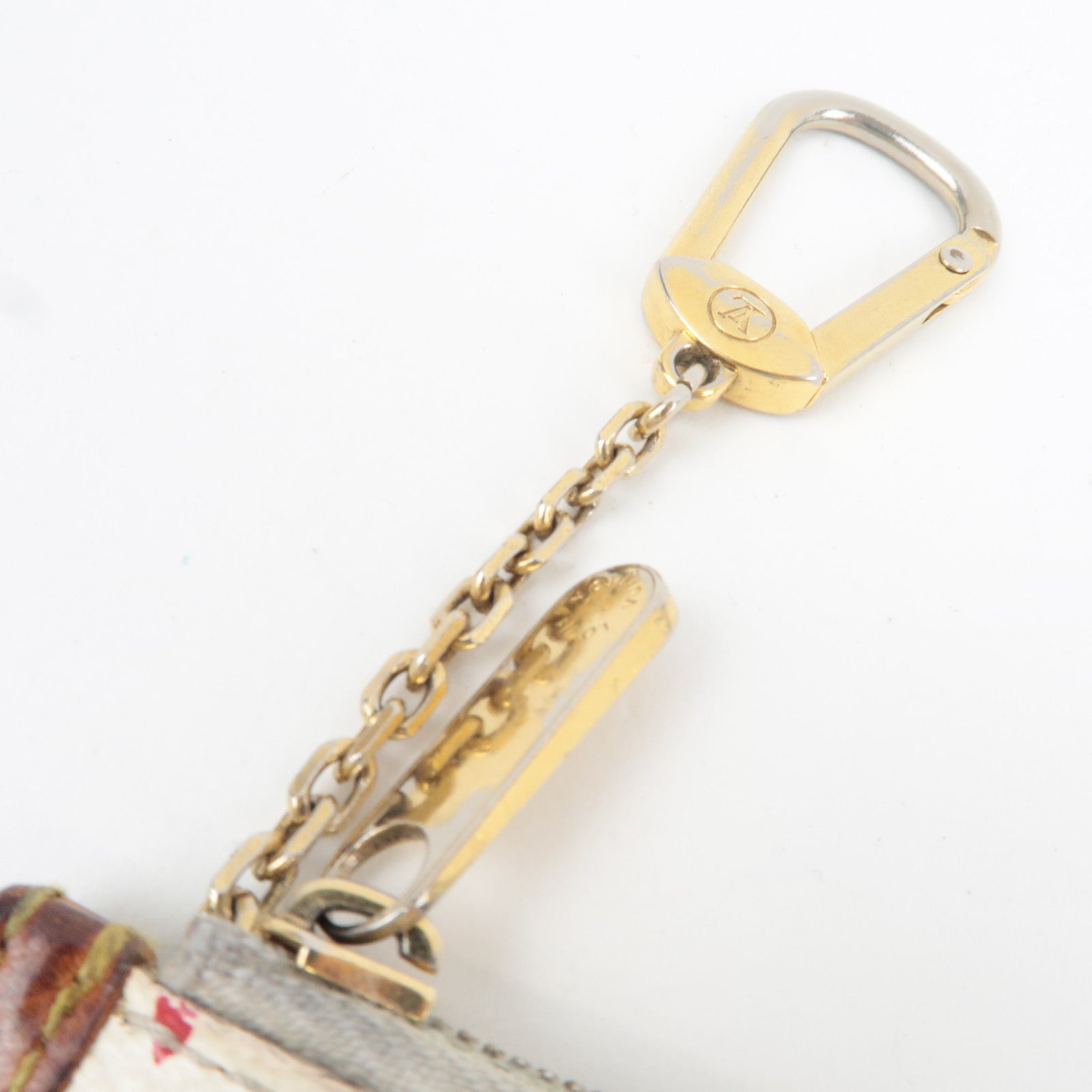 Louis Vuitton Monogram Multicolor Pochette Cles Blanc M92655 CA0025