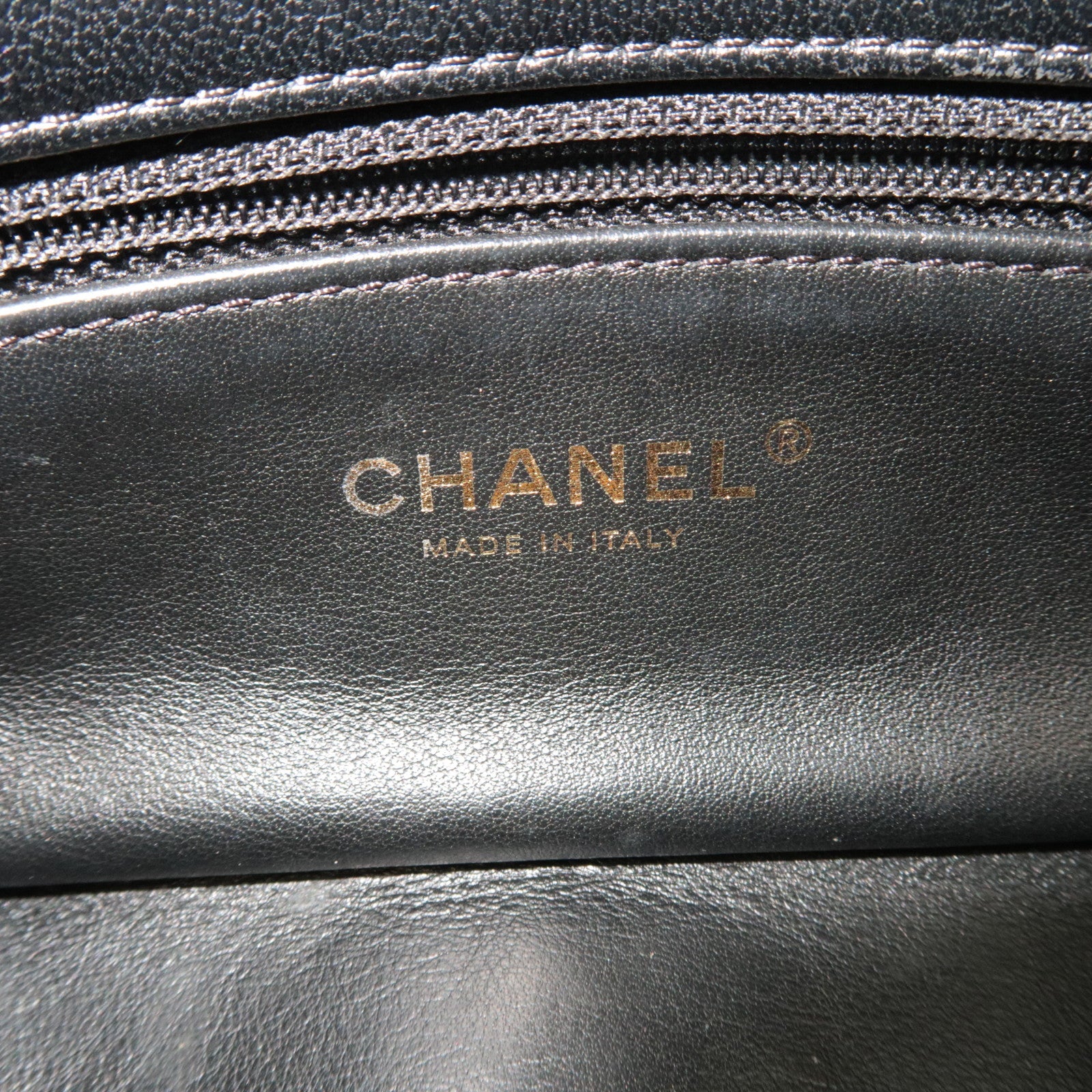 CHANEL Matelasse 2Way Chain Shoulder Bag Lambskin Black Gold HDW 30993840 *G card