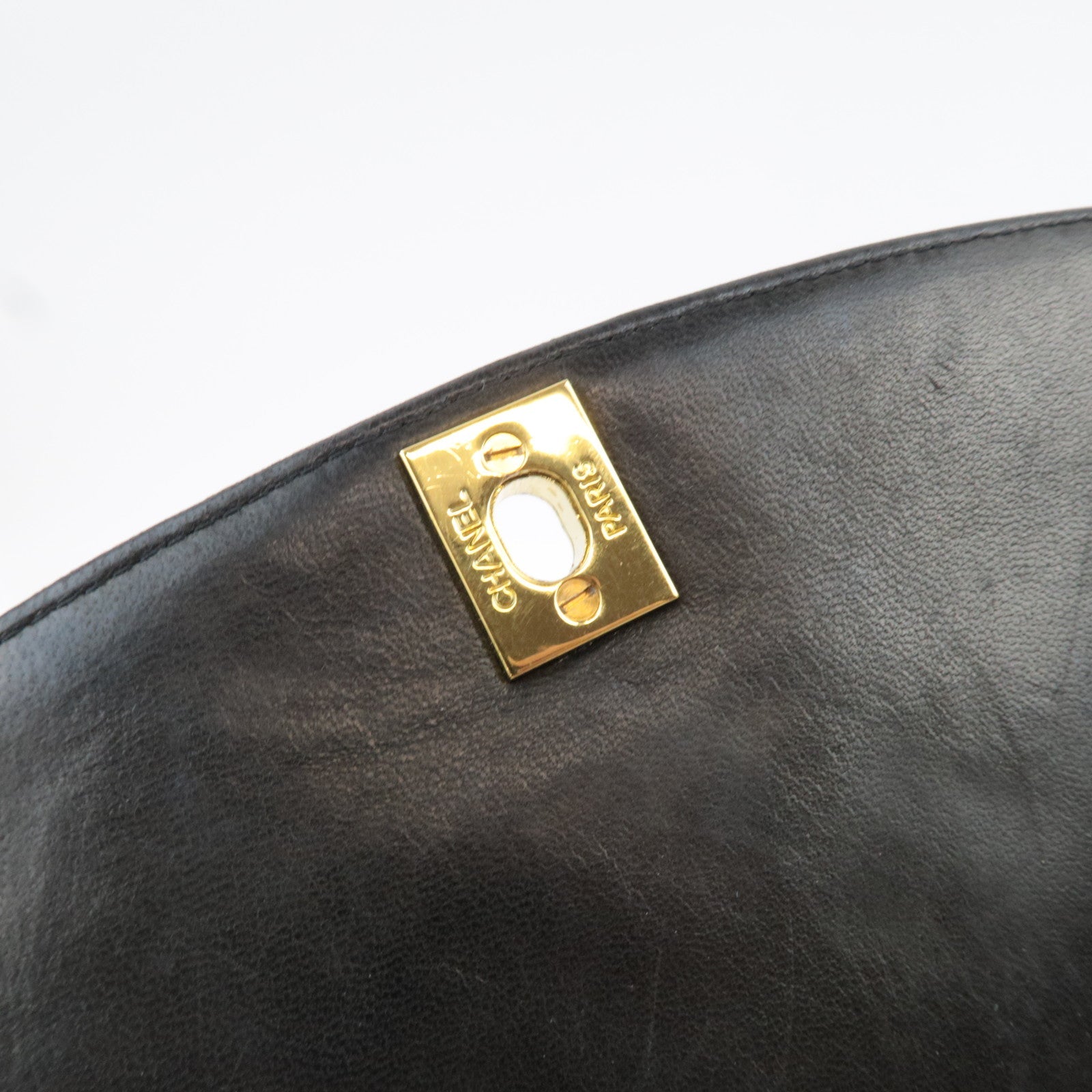 CHANEL Matelasse Diana 25 Chain Shoulder Bag Lambskin Black Gold HDW 28536885 *Dust bag, G card