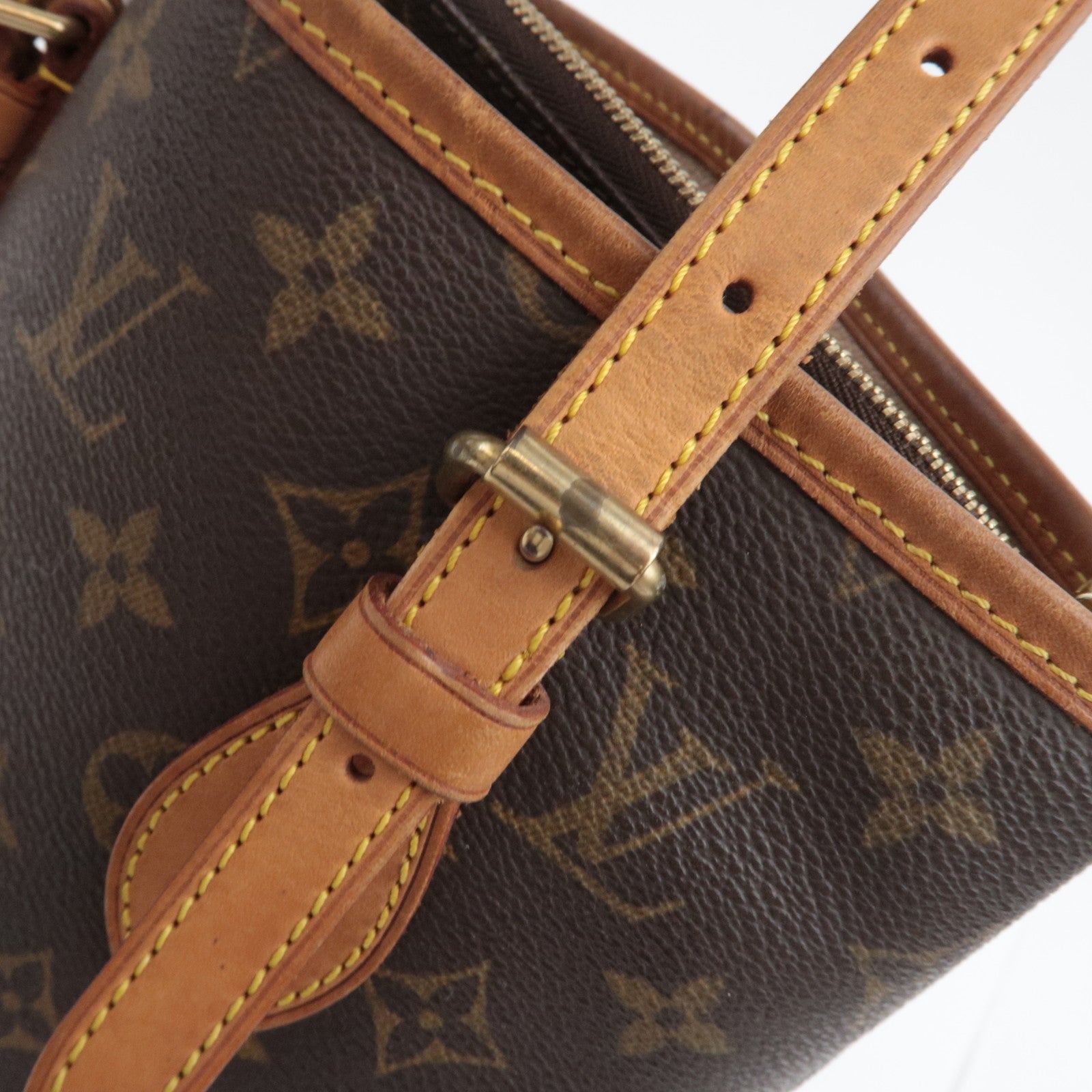 Louis Vuitton Monogram Bucket PM Shoulder Bag M42238 FL1003 *Pouch