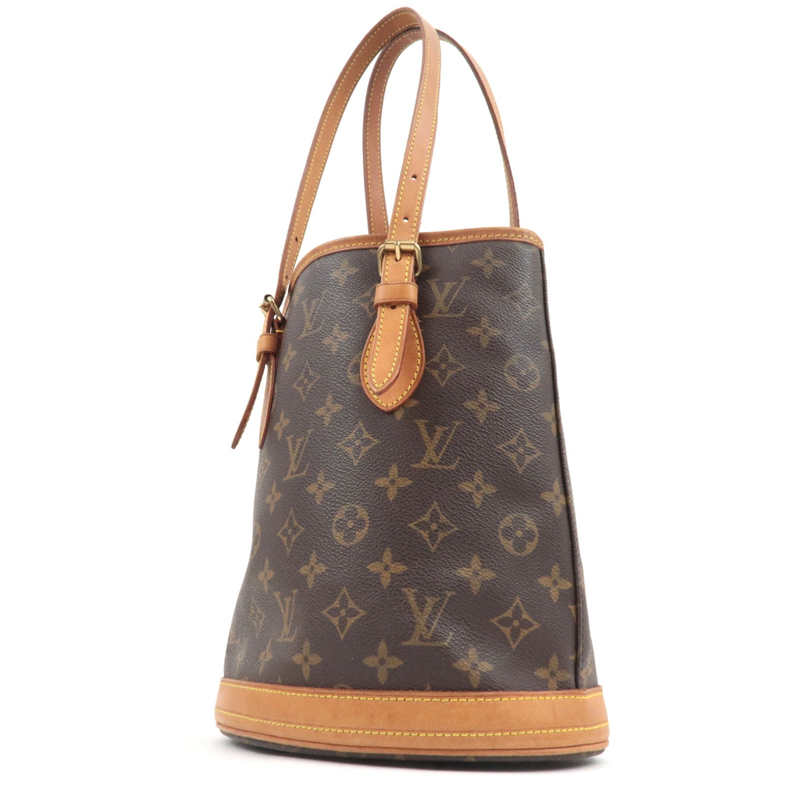 Louis Vuitton Monogram Bucket PM Shoulder Bag M42238 FL1003 *Pouch