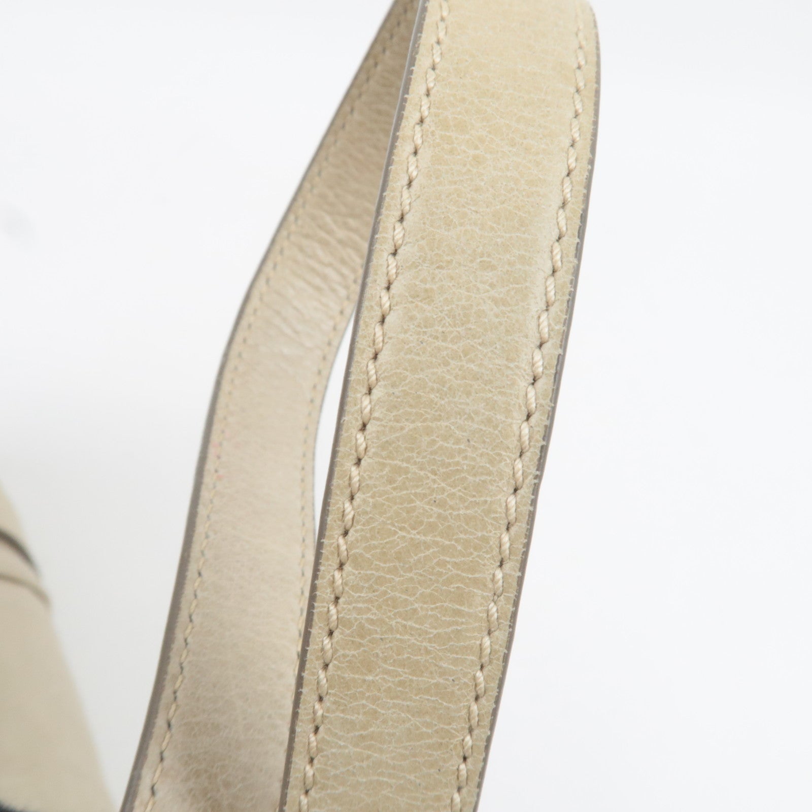 MIU MIU 2Way Handbag Leather Beige *Dust bag