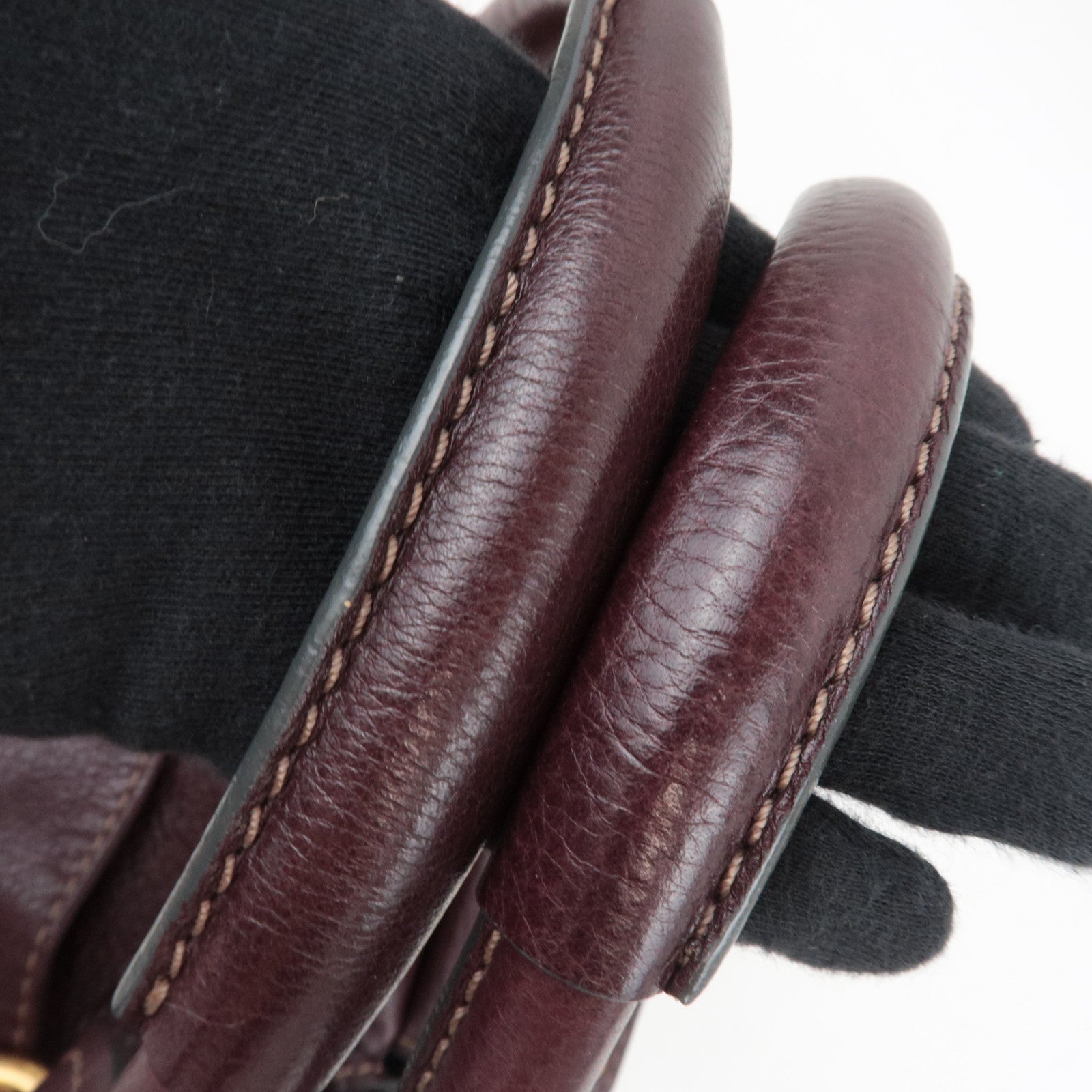 Chloe Paddington Handbag Leather Maroon *Key Lock, G card