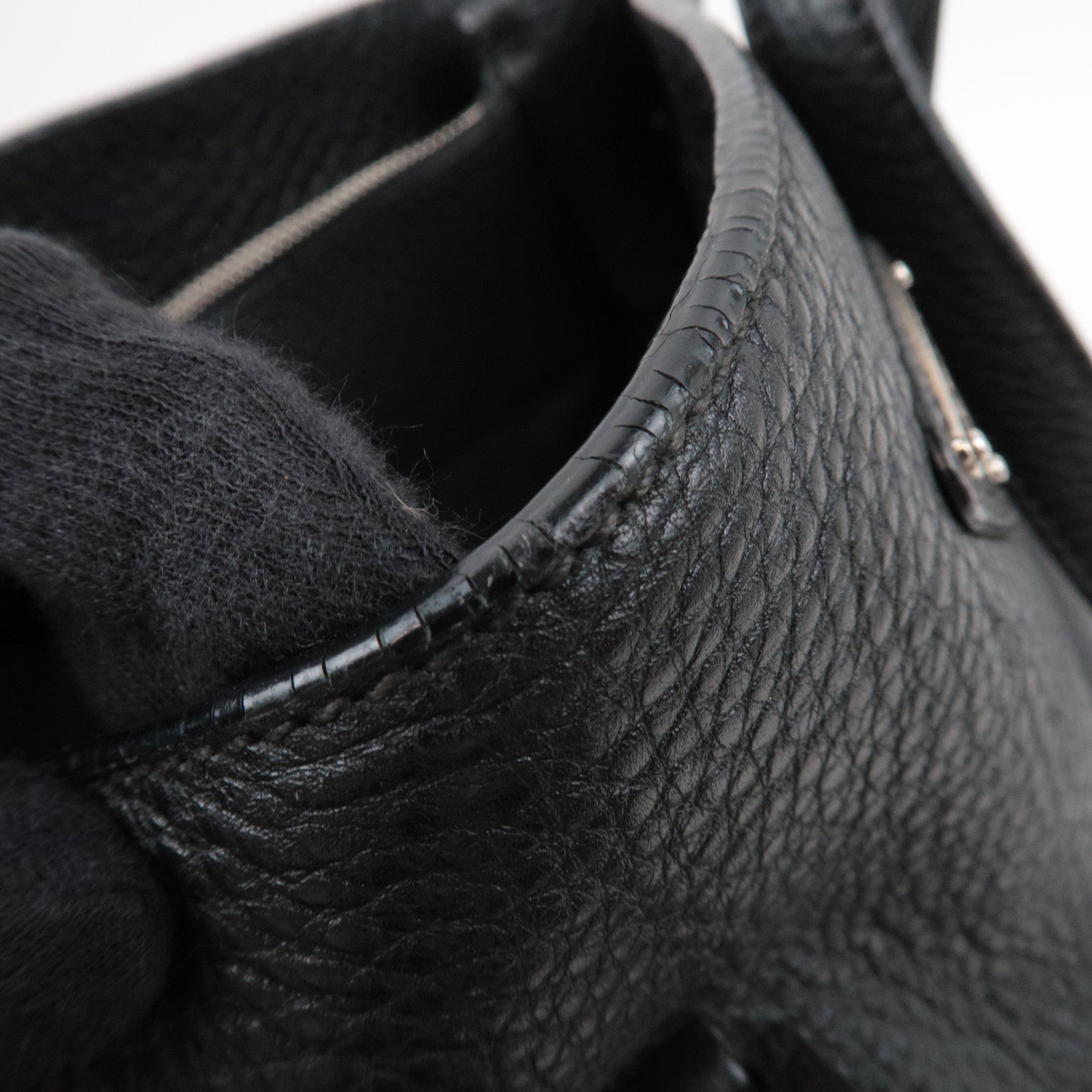 PRADA Logo Tote Bag Leather Black *Dust bag