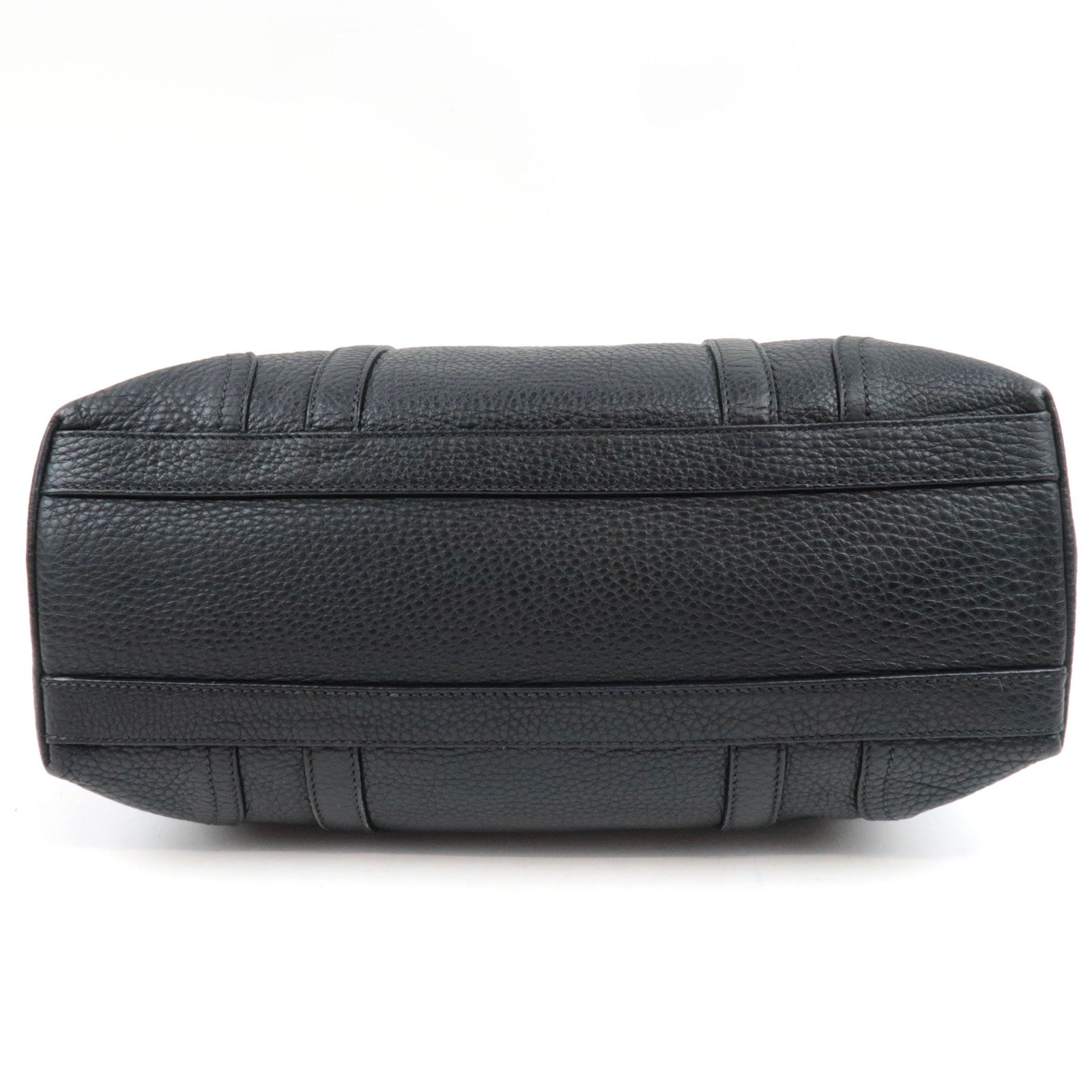 PRADA Logo Tote Bag Leather Black *Dust bag