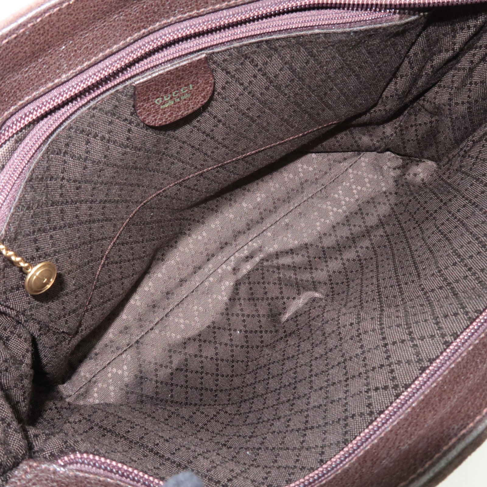 GUCCI Bamboo 2Way Handbag Suede Brown 001.2855.1875.0 *Dust bag, Strap