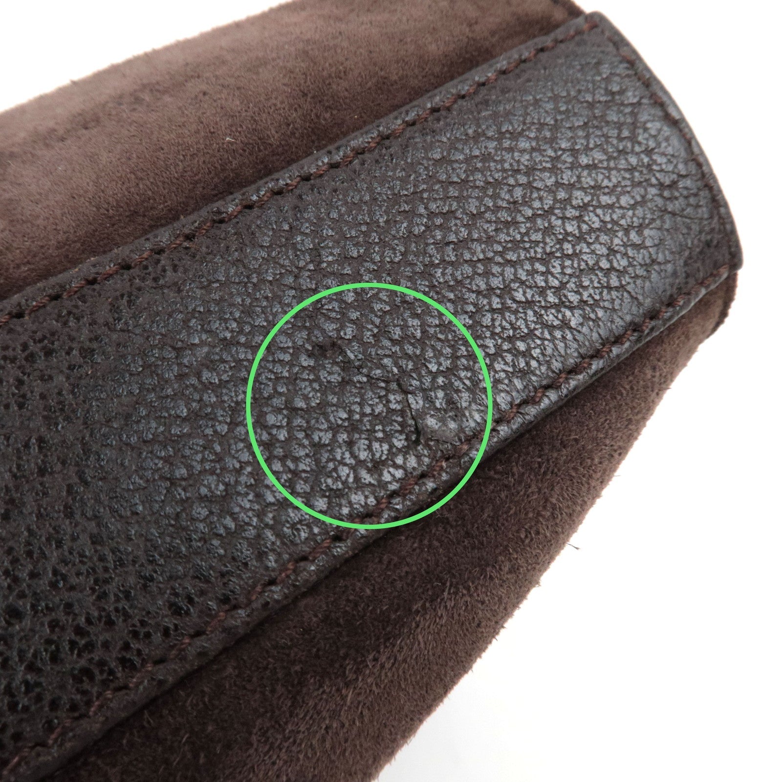 GUCCI Bamboo 2Way Handbag Suede Brown 001.2855.1875.0 *Dust bag, Strap