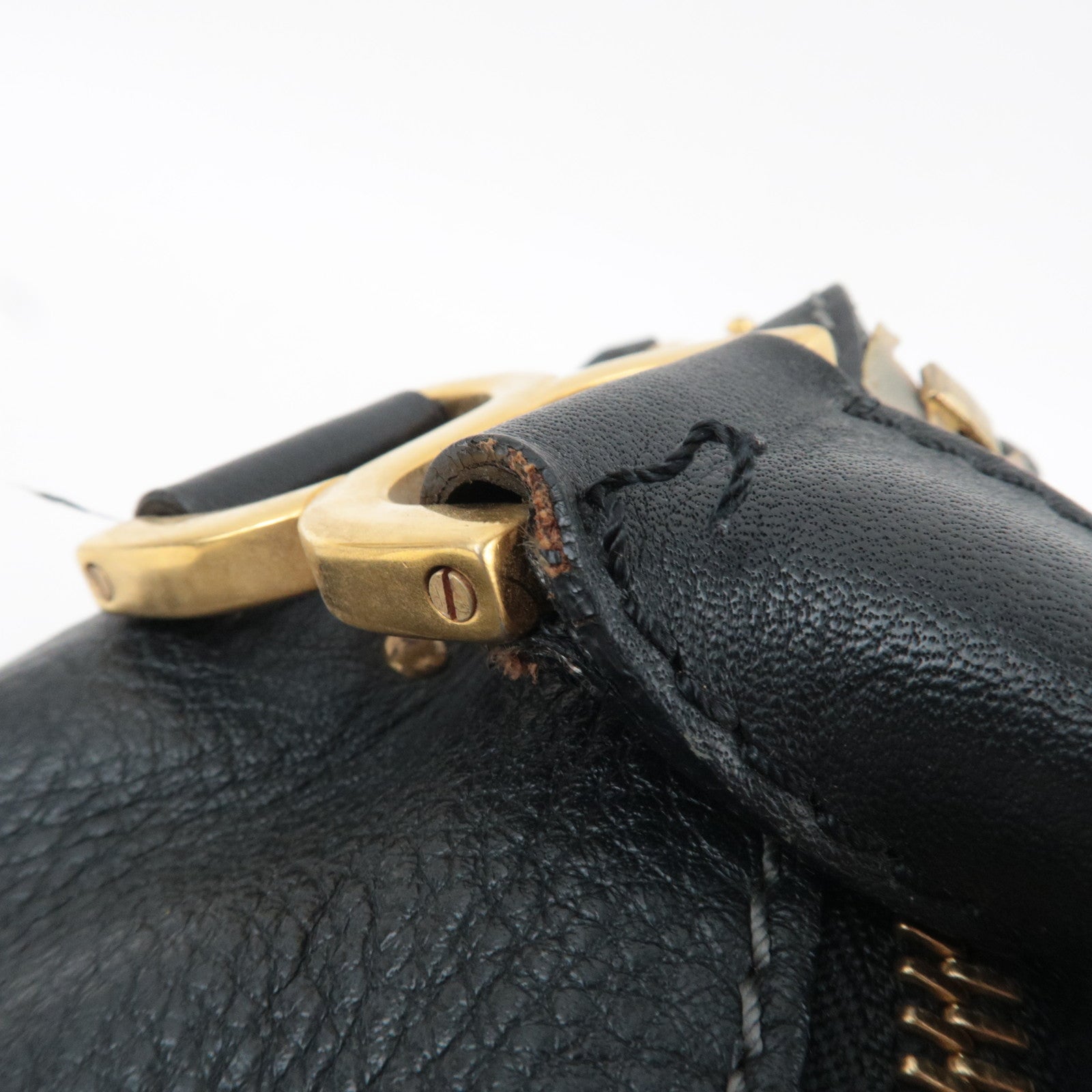 Chloe Marcie 2Way Shoulder Bag Leather Black *Strap