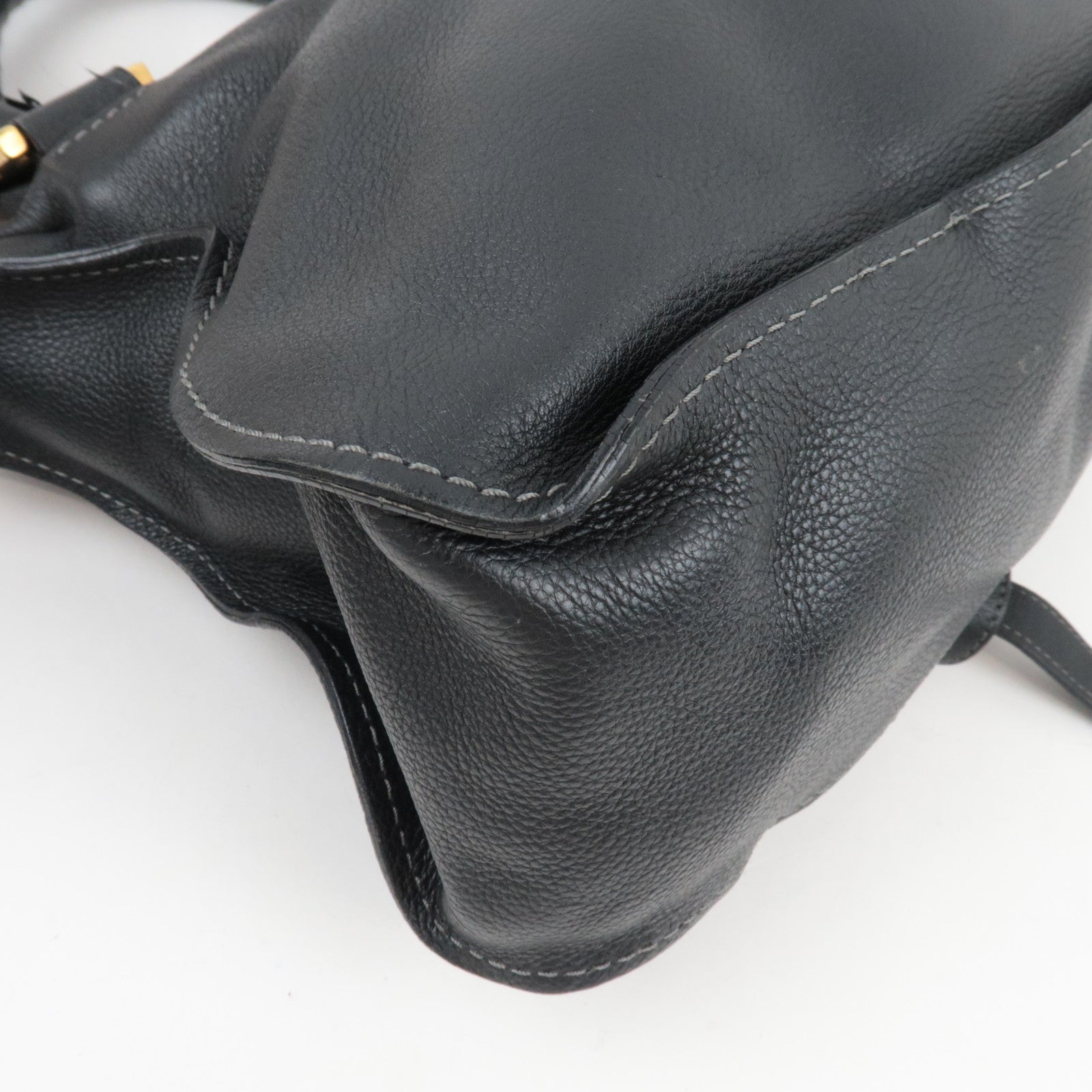 Chloe Marcie 2Way Shoulder Bag Leather Black *Strap