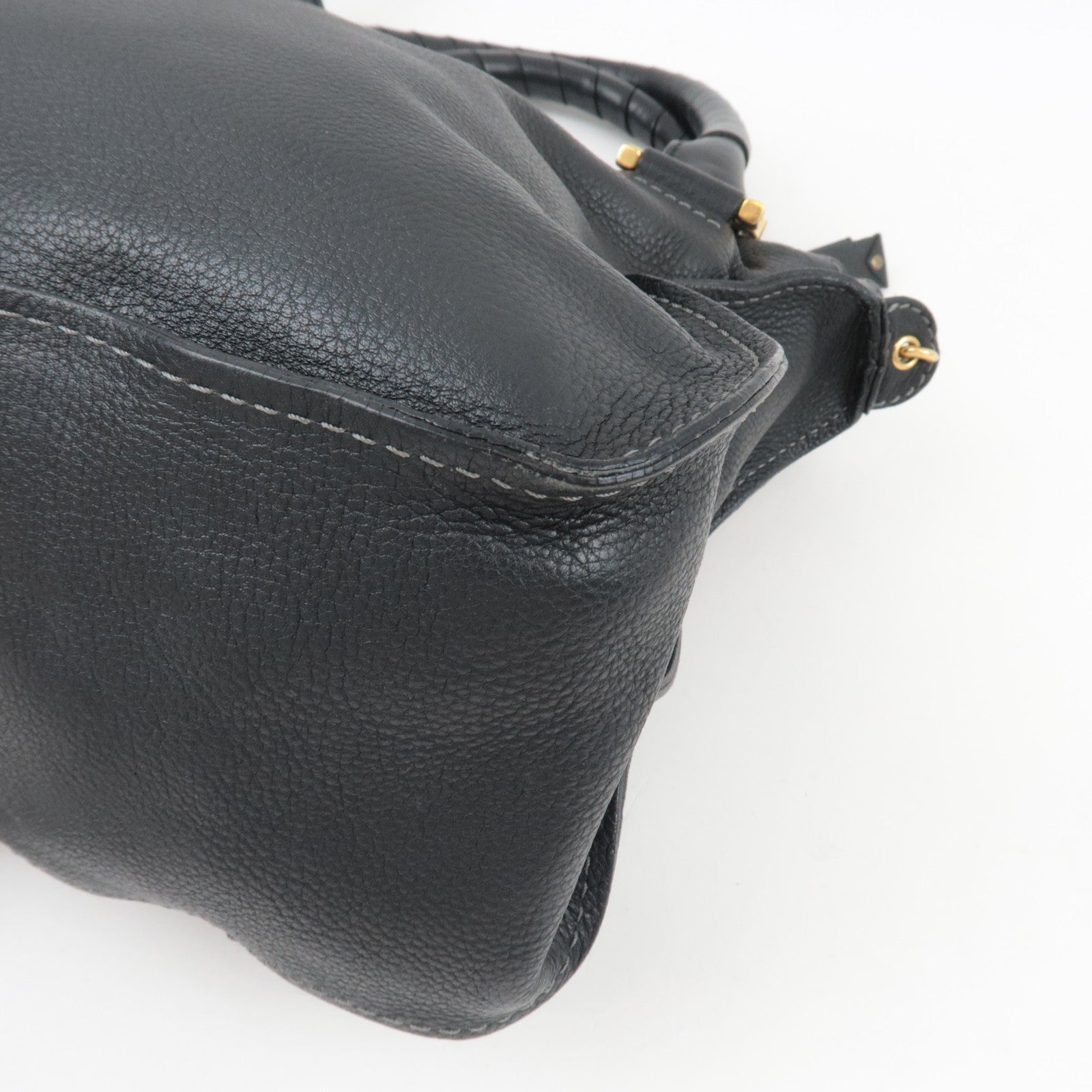 Chloe Marcie 2Way Shoulder Bag Leather Black *Strap