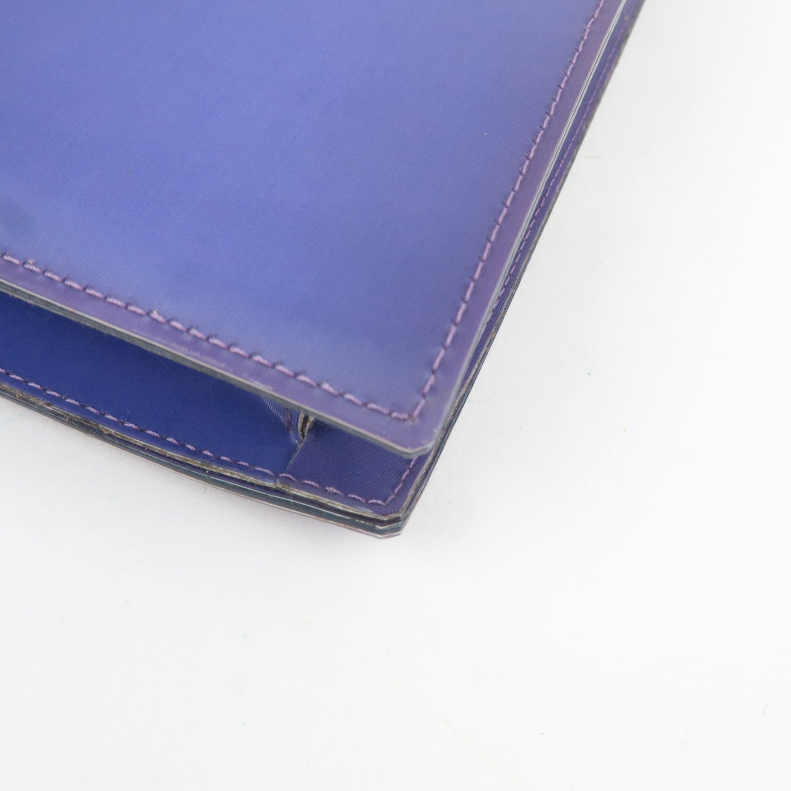 CHANEL Hologram Coco Mark Chain Shoulder Bag Purple Silver HDW 6151598 *G card