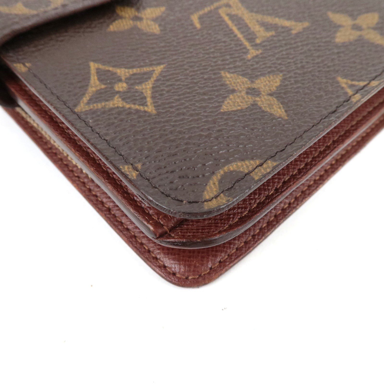 Louis Vuitton Monogram Porte Papier Zip Bifold Wallet M61207 SP0071 *Pass case