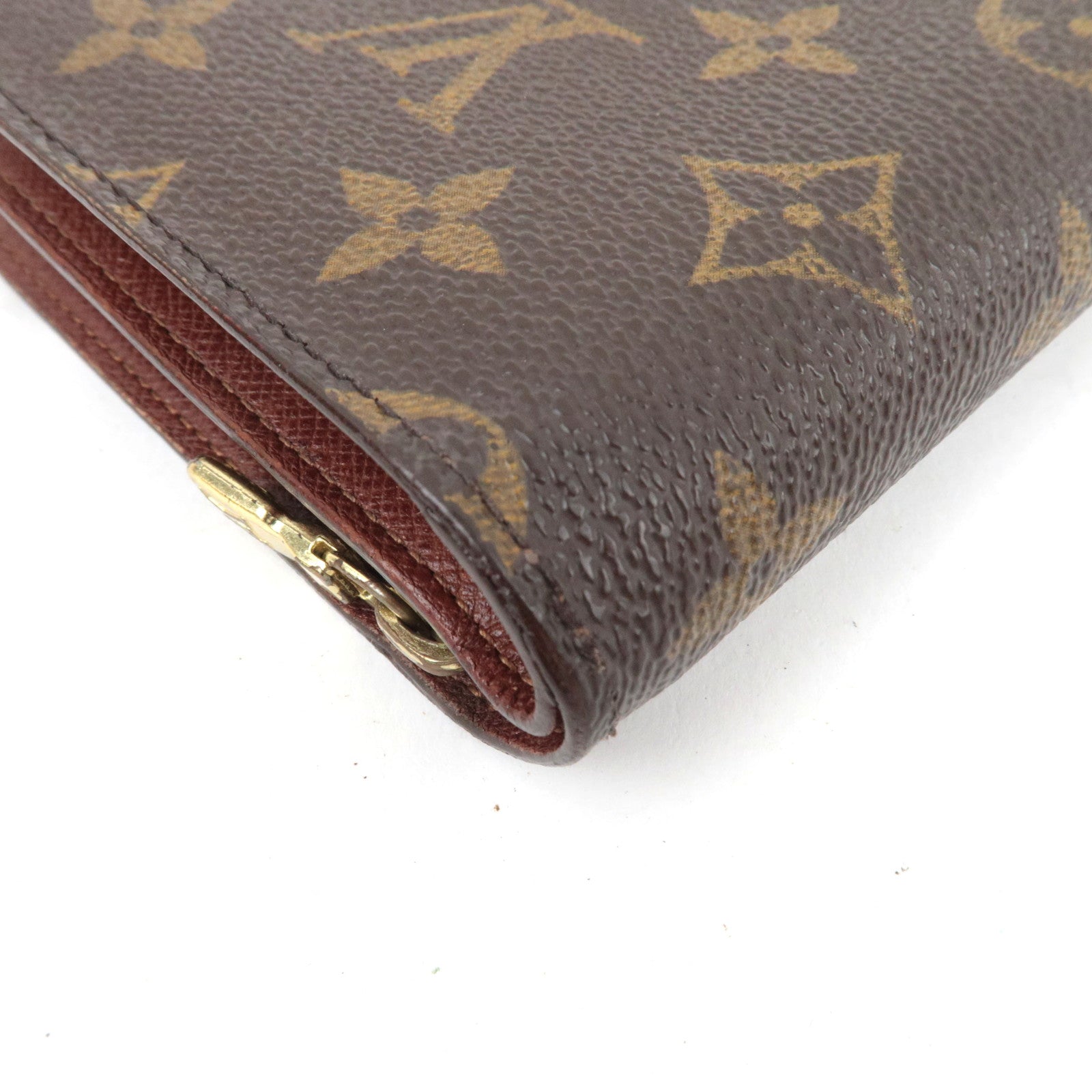 Louis Vuitton Monogram Porte Papier Zip Bifold Wallet M61207 SP0071 *Pass case