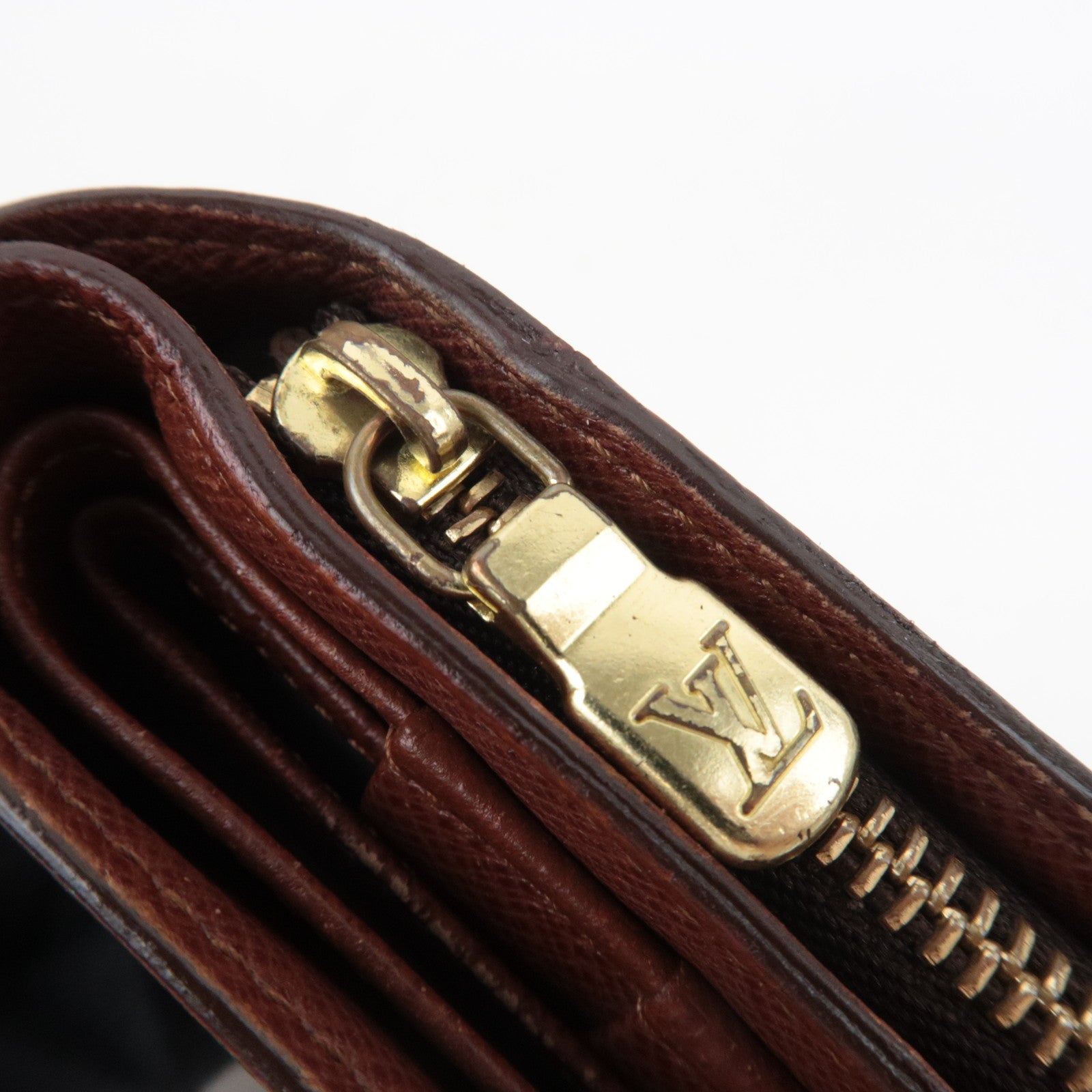 Louis Vuitton Monogram Porte Papier Zip Bifold Wallet M61207 SP0071 *Pass case