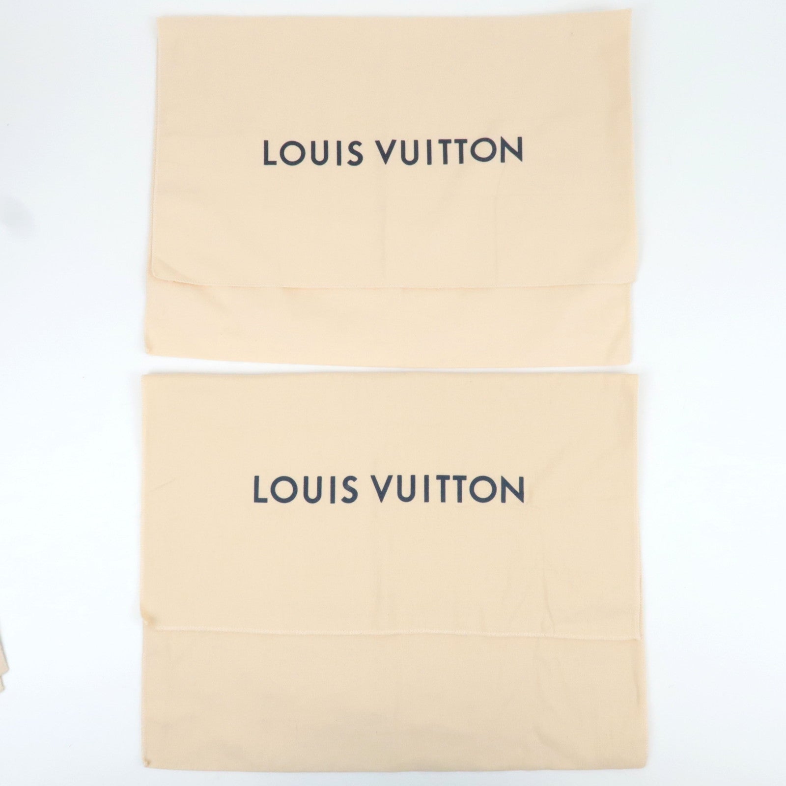 Louis Vuitton Set of 10 Dust Bag New Model Cotton Beige