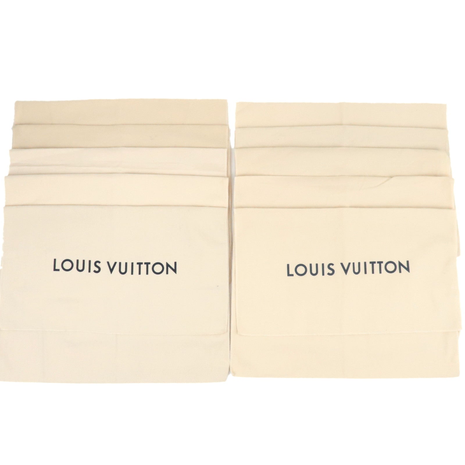 Louis Vuitton Set of 10 Dust Bag New Model Cotton Beige81504