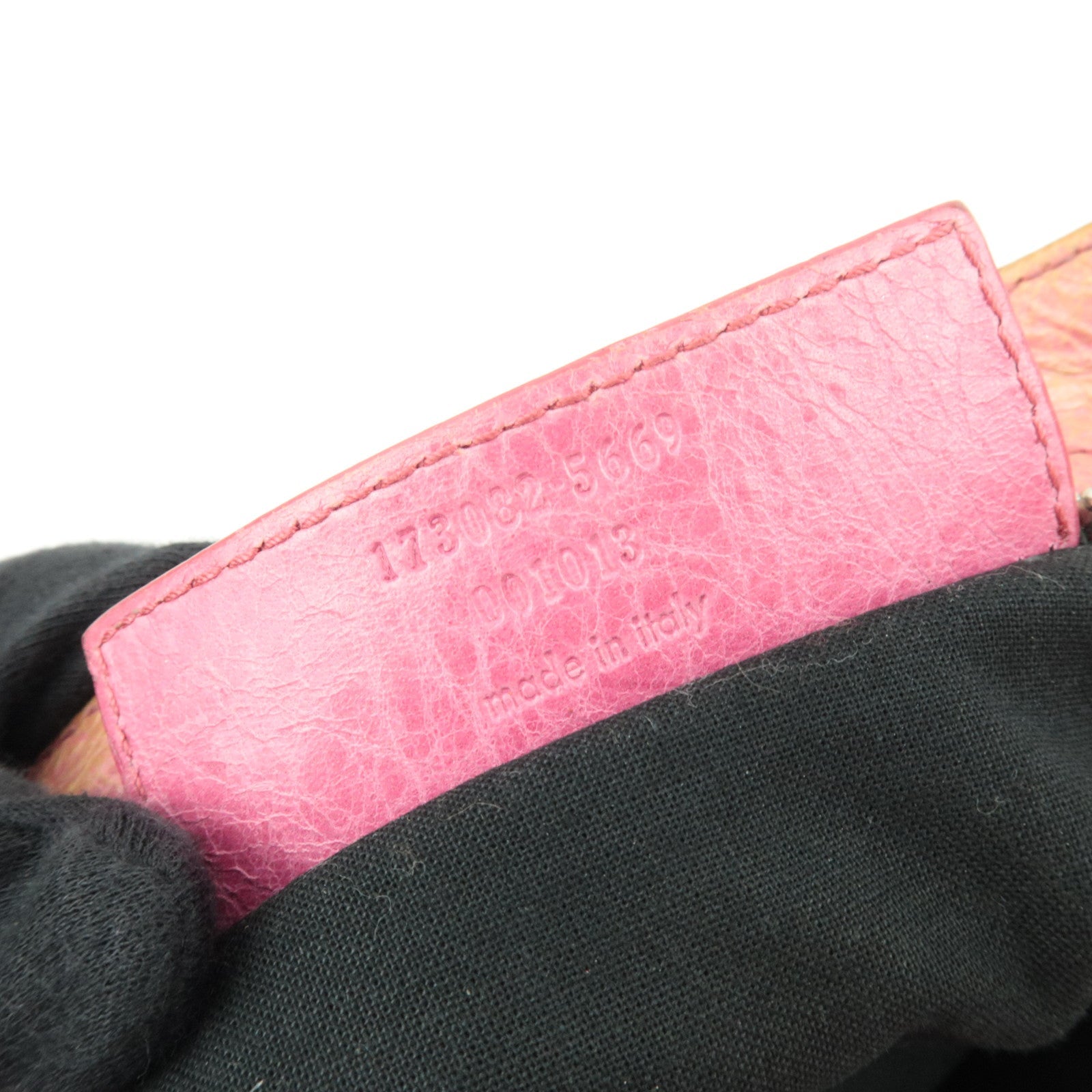 BALENCIAGA The Giant Part Time 2Way Handbag Leather Pink Silver HDW 173082 *Strap