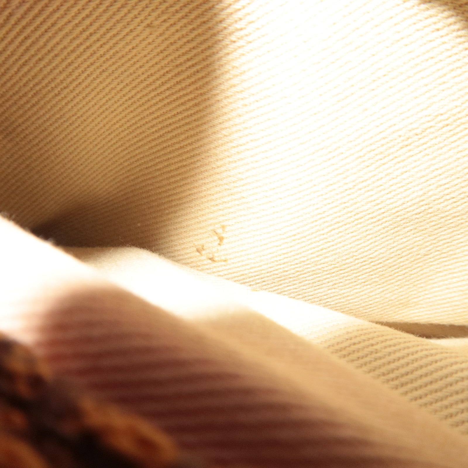 Chloe Paddington Handbag Canvas Leather Beige Gray Brown *Key Lock