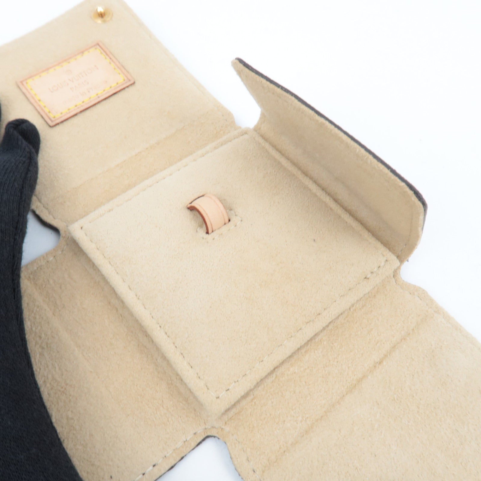 Louis Vuitton Monogram Jewelry Case for Ring SN0015 *Box