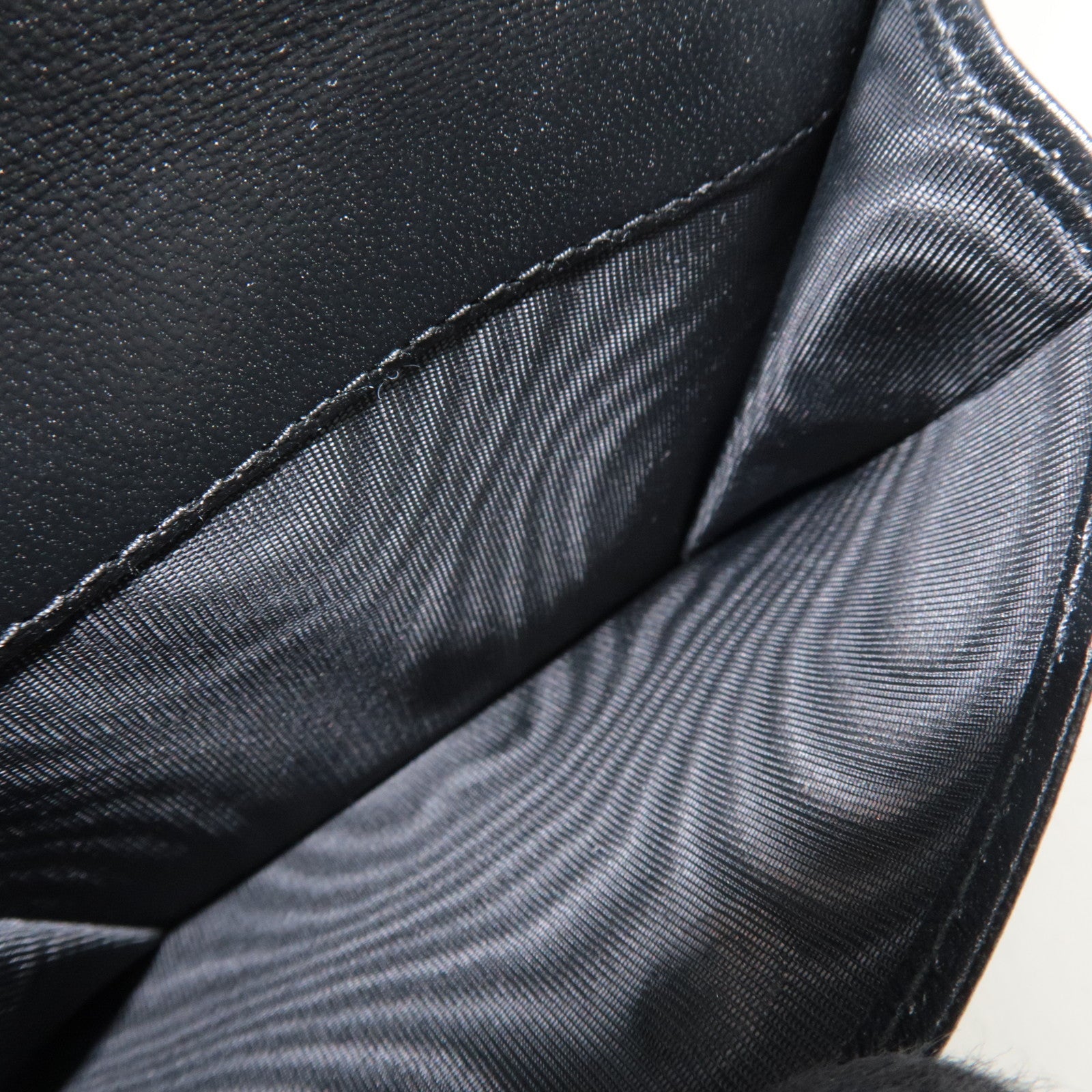 MIU MIU Houndstooth Bifold Wallet Leather Black White 5MV204 *Box