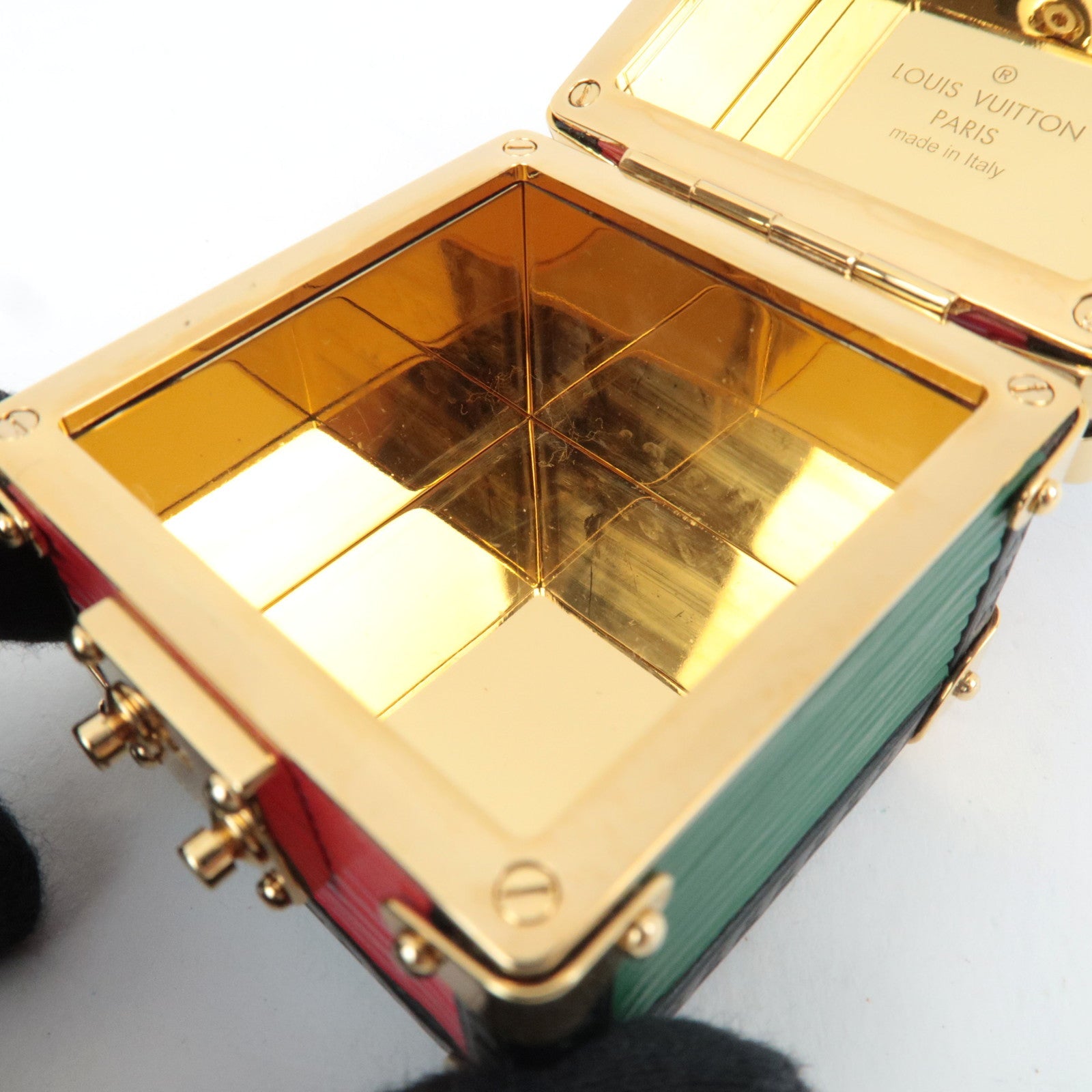 Louis Vuitton Epi Porte Cles Tresor Trunk Bag Charm Multicolor M69009 CX1129