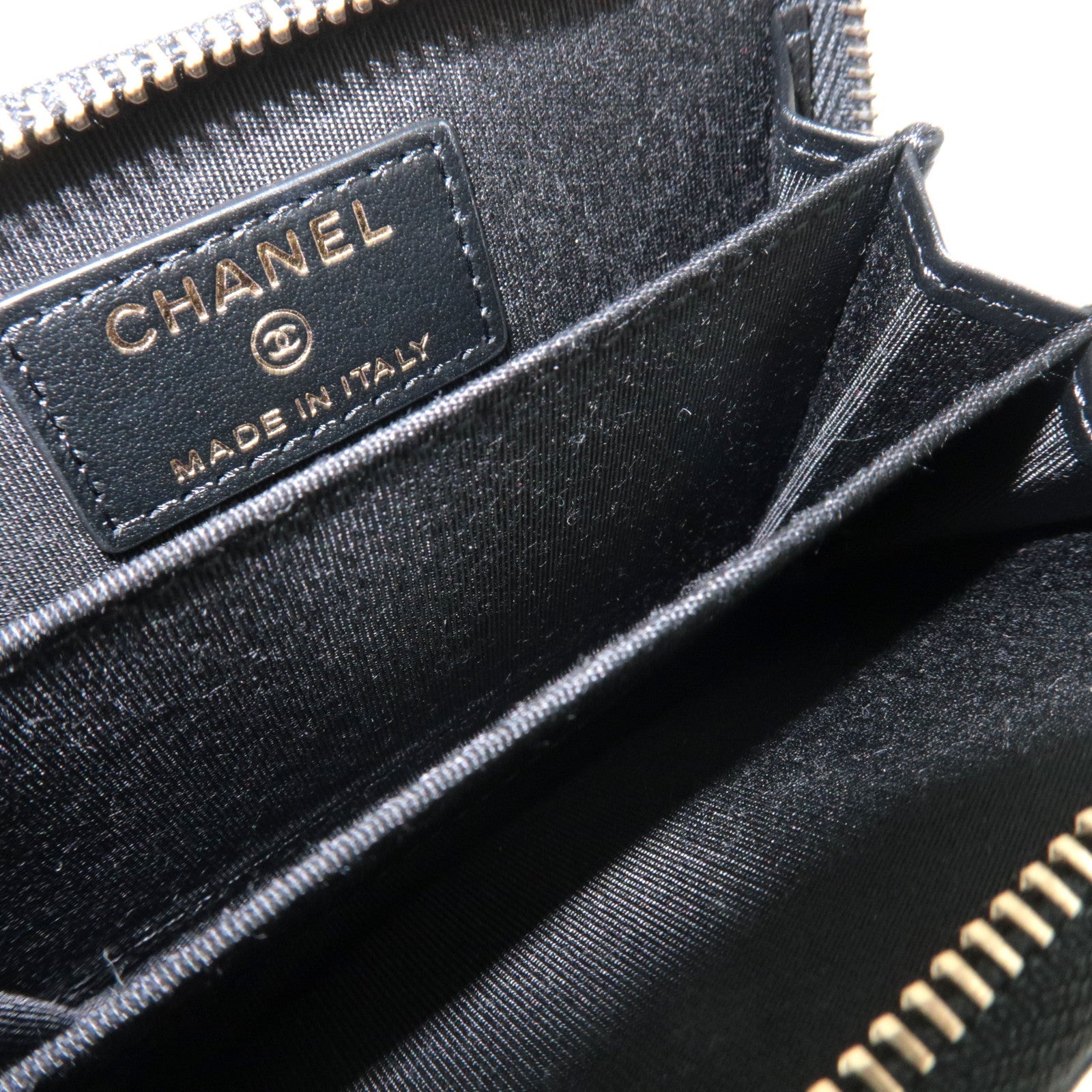 CHANEL Camellia Coin Purse Lambskin Black 26241996 *Box, Dust bag, G card