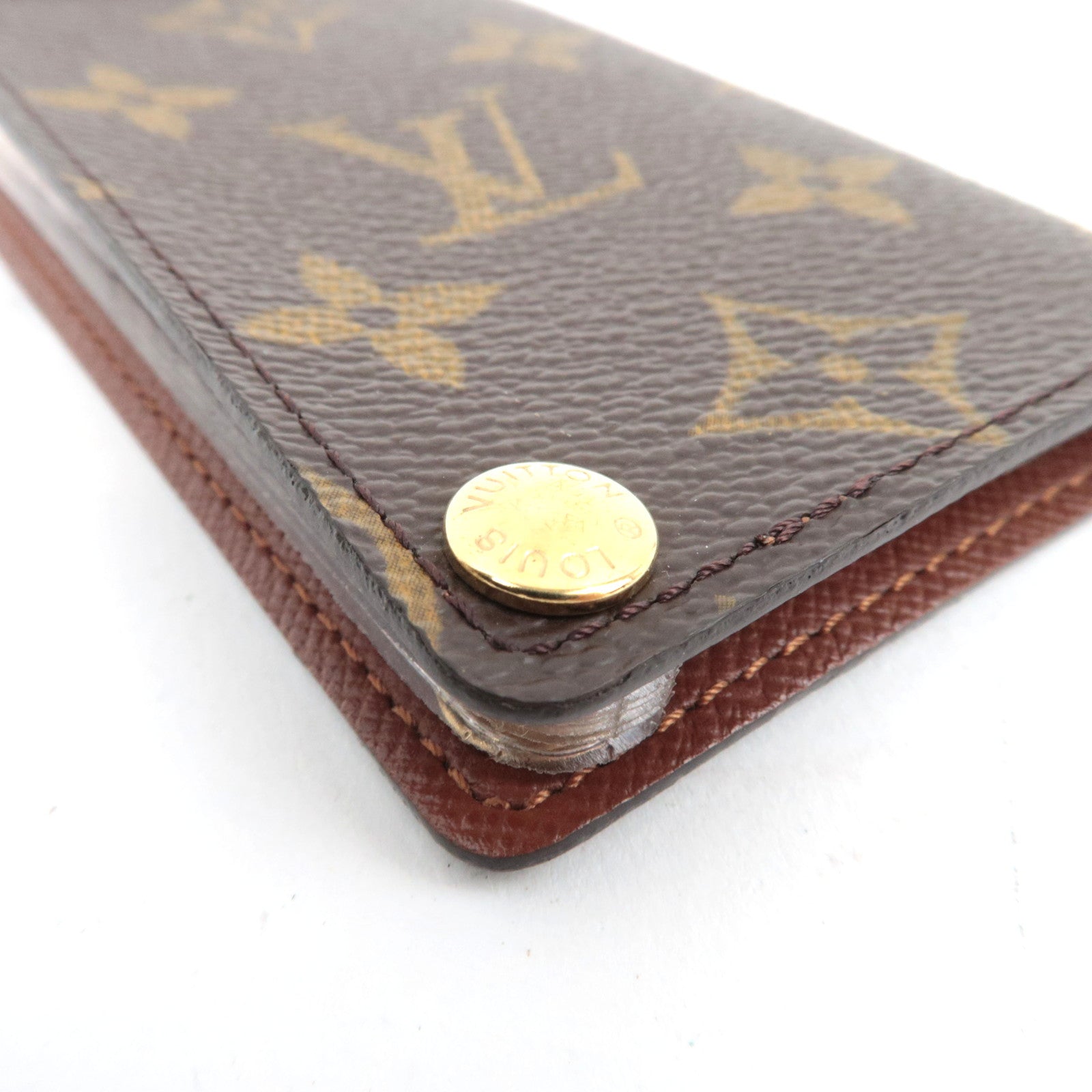 Louis Vuitton Monogram Porte Carte Credit Pression Card Case M60937 CT0093