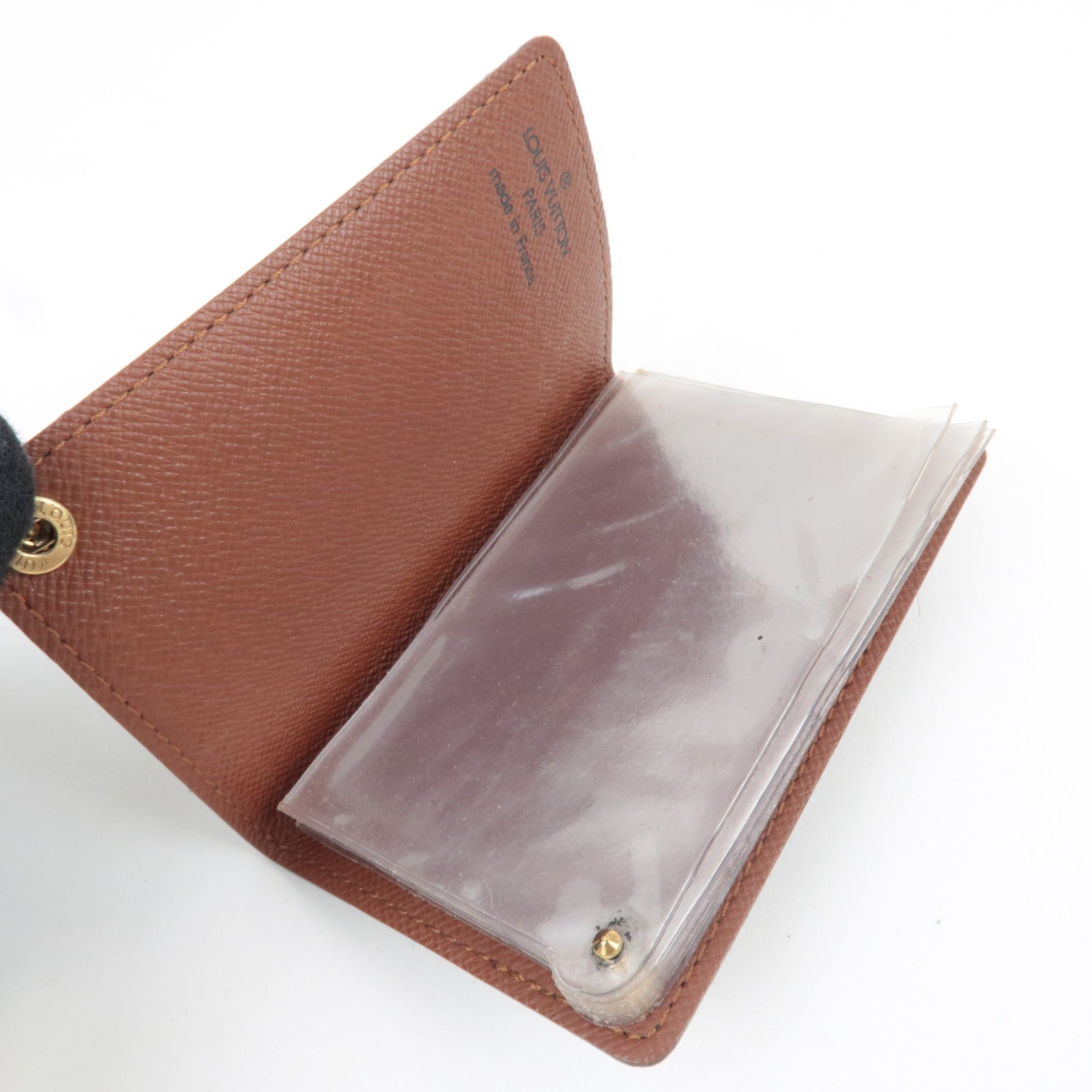 Louis Vuitton Monogram Porte Carte Credit Pression Card Case M60937 CT0093