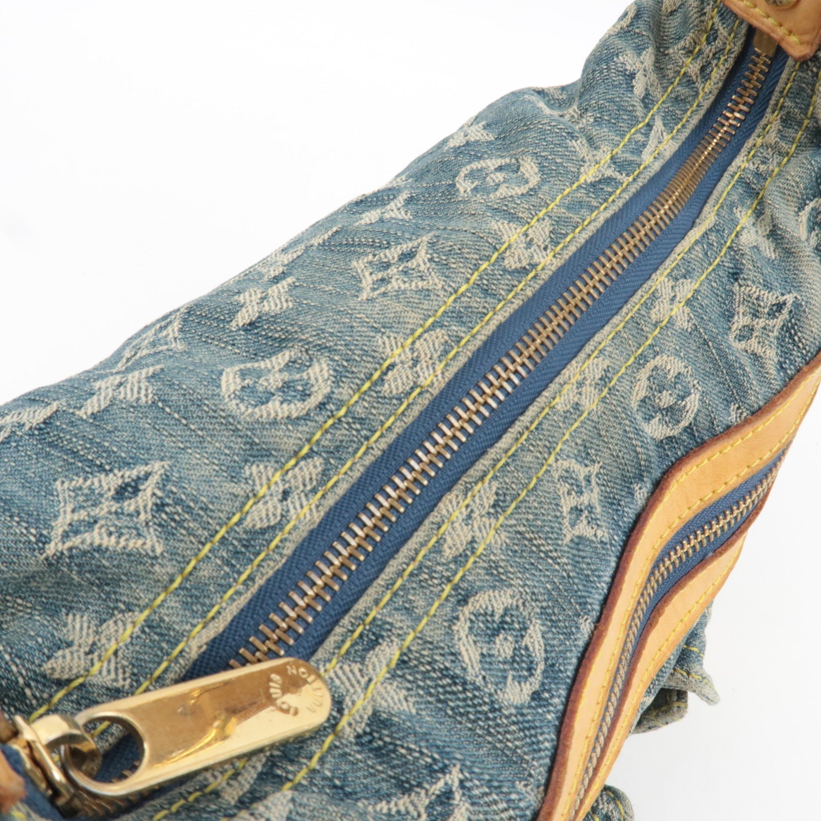 Louis Vuitton Monogram Denim Baggy PM Shoulder Bag M95049 AS0086 *Dust bag, Short Strap