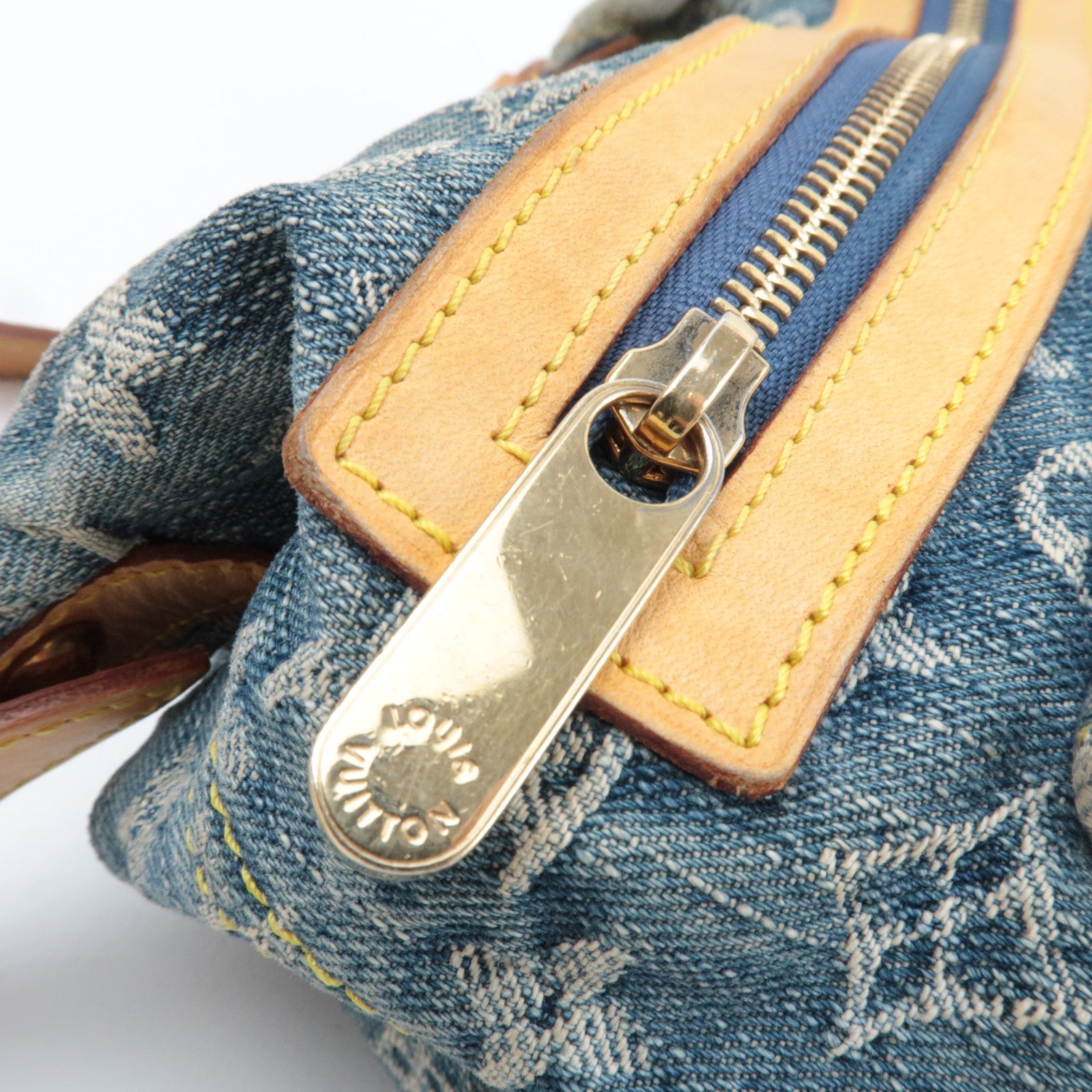 Louis Vuitton Monogram Denim Baggy PM Shoulder Bag M95049 AS0086 *Dust bag, Short Strap