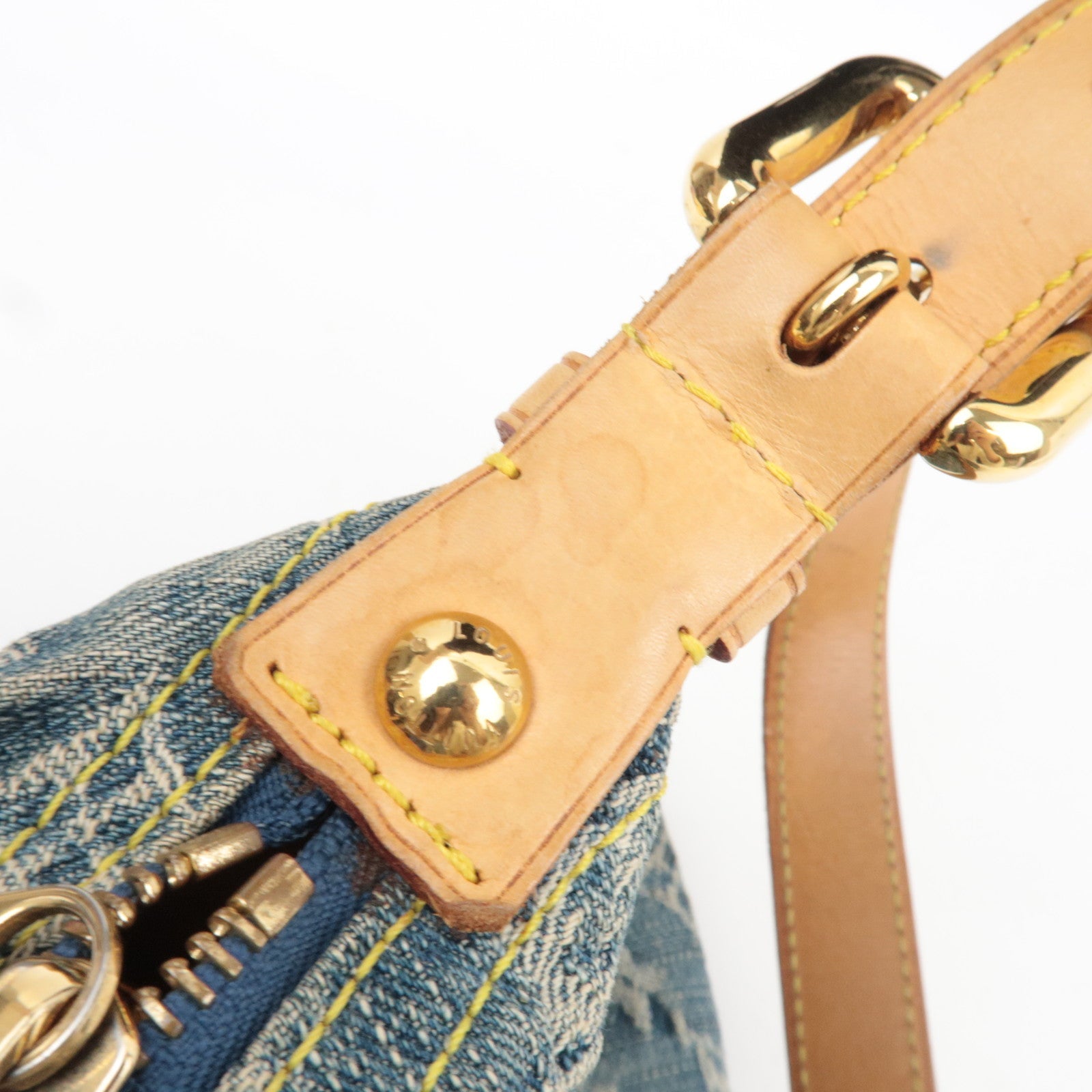 Louis Vuitton Monogram Denim Baggy PM Shoulder Bag M95049 AS0086 *Dust bag, Short Strap