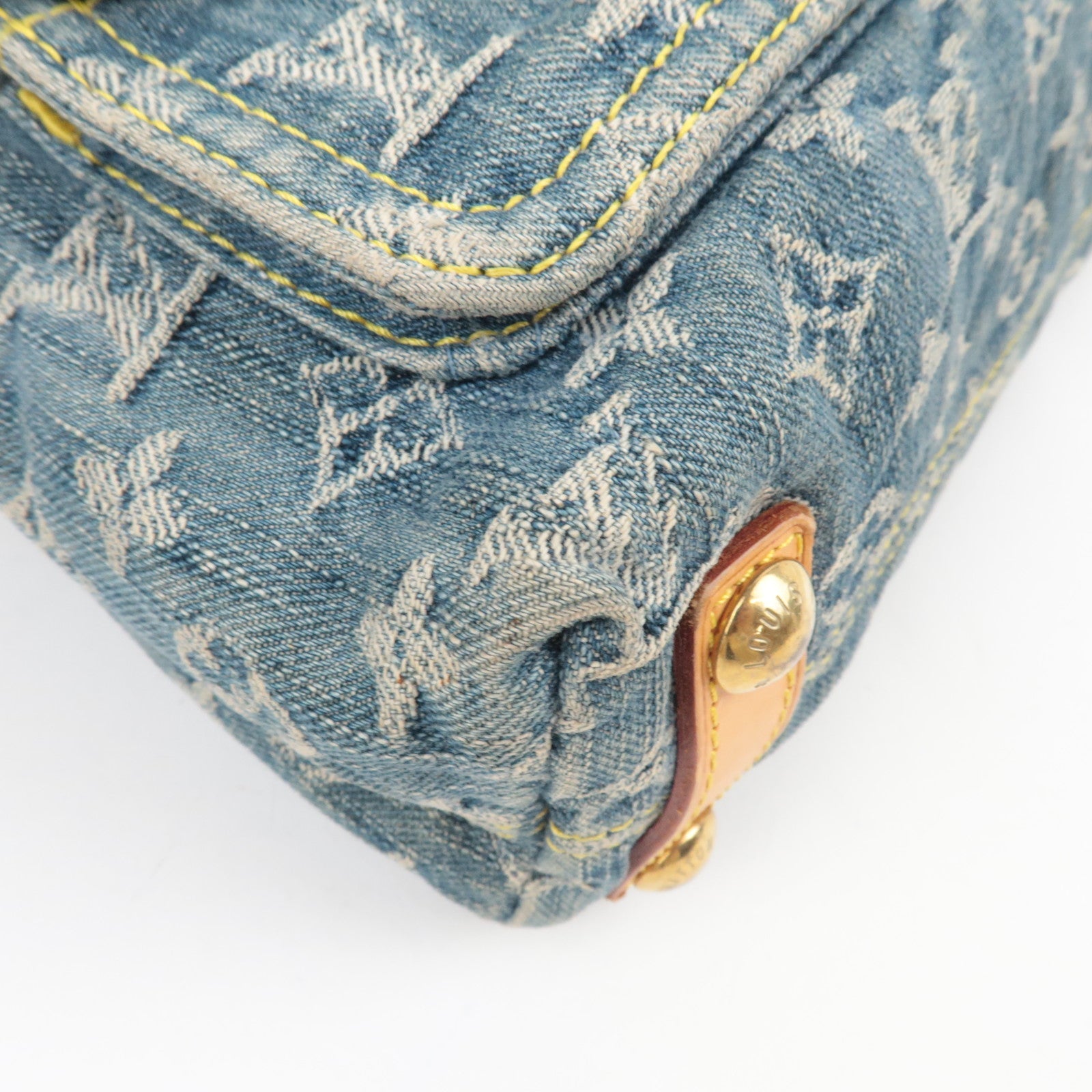 Louis Vuitton Monogram Denim Baggy PM Shoulder Bag M95049 AS0086 *Dust bag, Short Strap