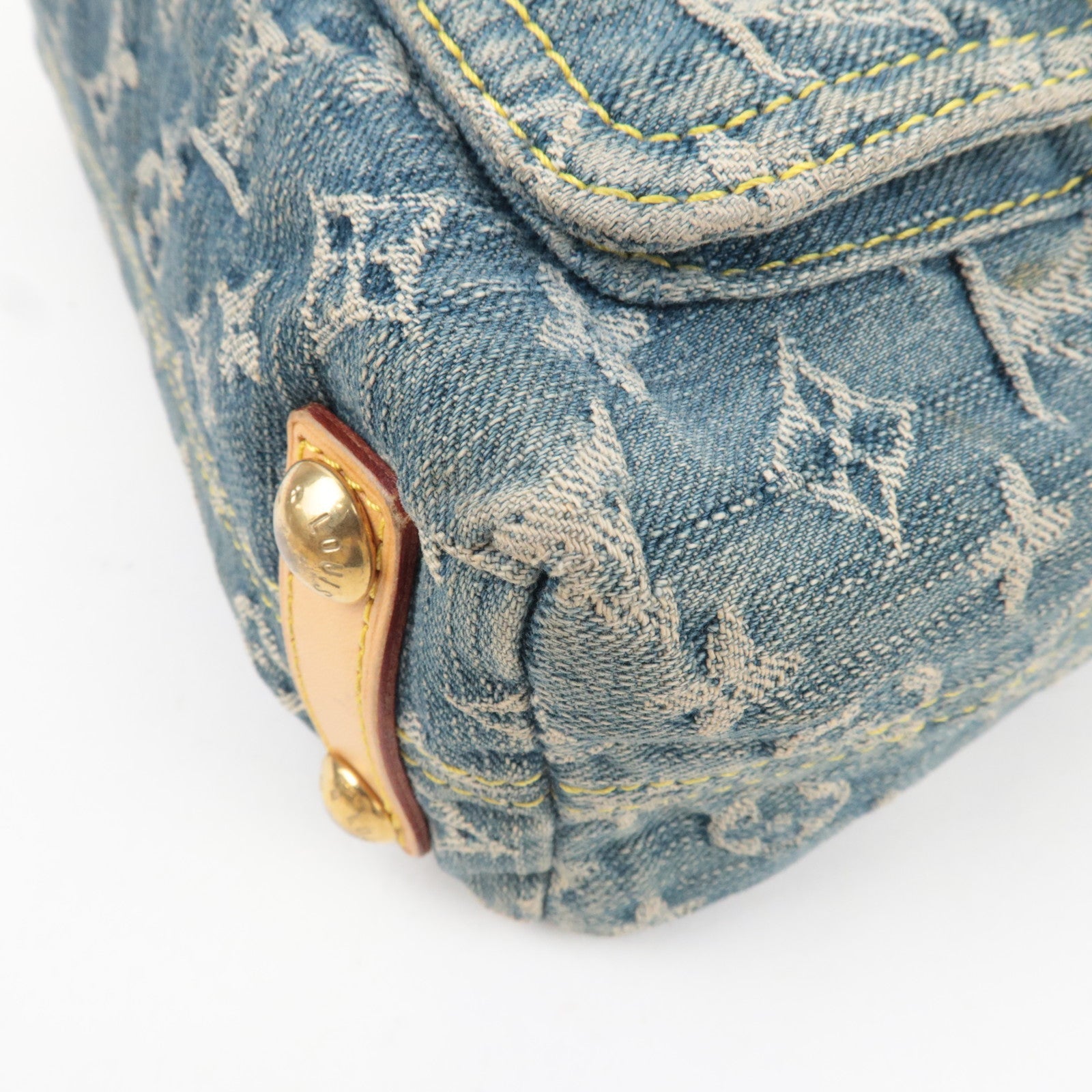 Louis Vuitton Monogram Denim Baggy PM Shoulder Bag M95049 AS0086 *Dust bag, Short Strap