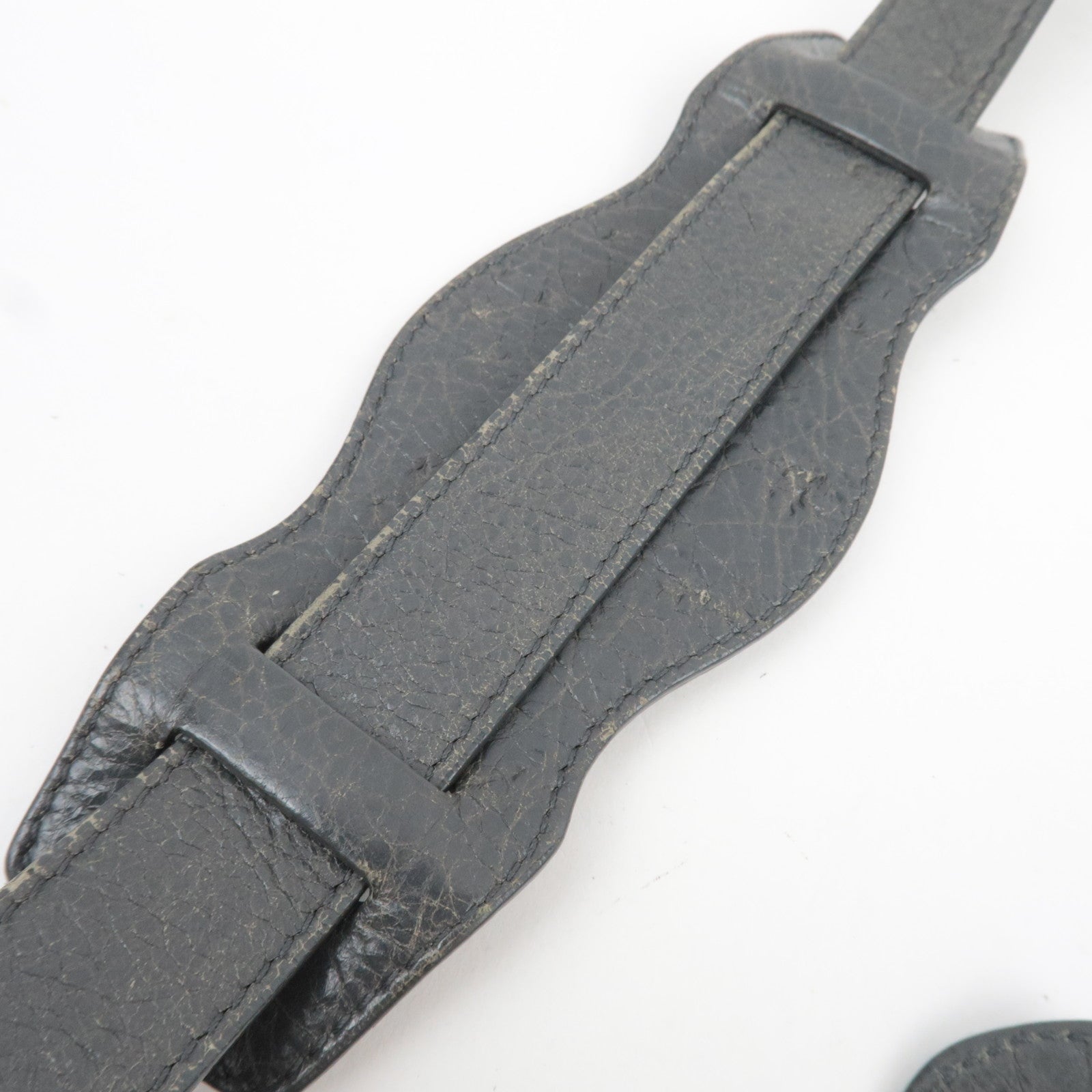 BALENCIAGA Classic Mini City 2Way Handbag Leather Gray 300295 *Strap, Mirror