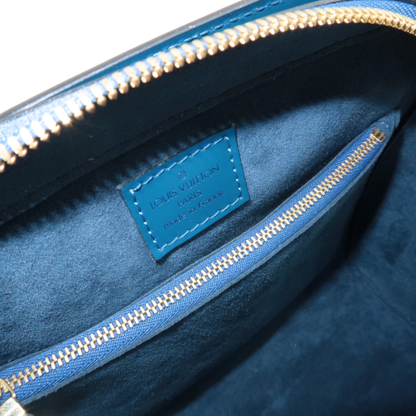 Louis Vuitton Epi Pont Neuf Handbag Toledo Blue M52055 MI0928