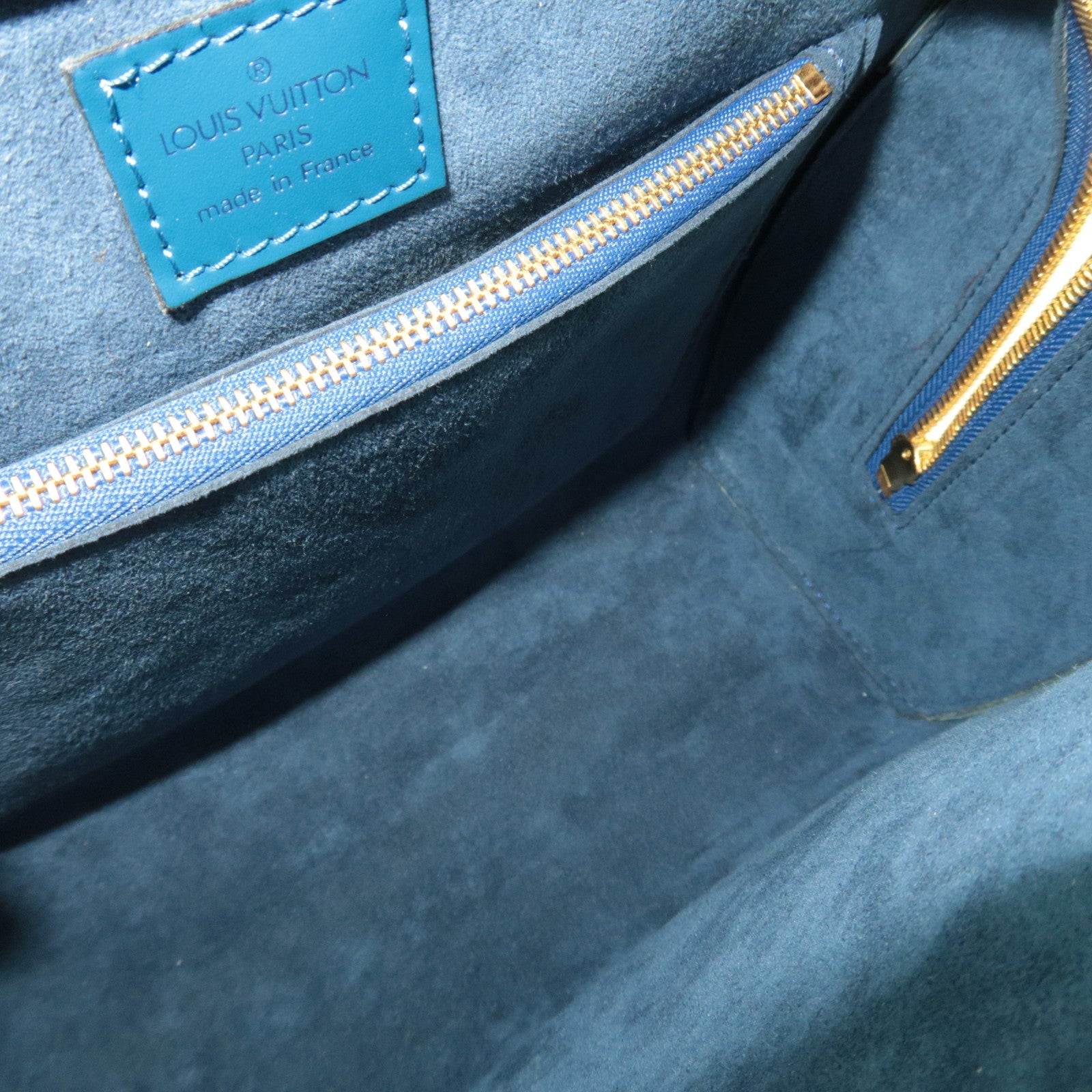 Louis Vuitton Epi Pont Neuf Handbag Toledo Blue M52055 MI0928