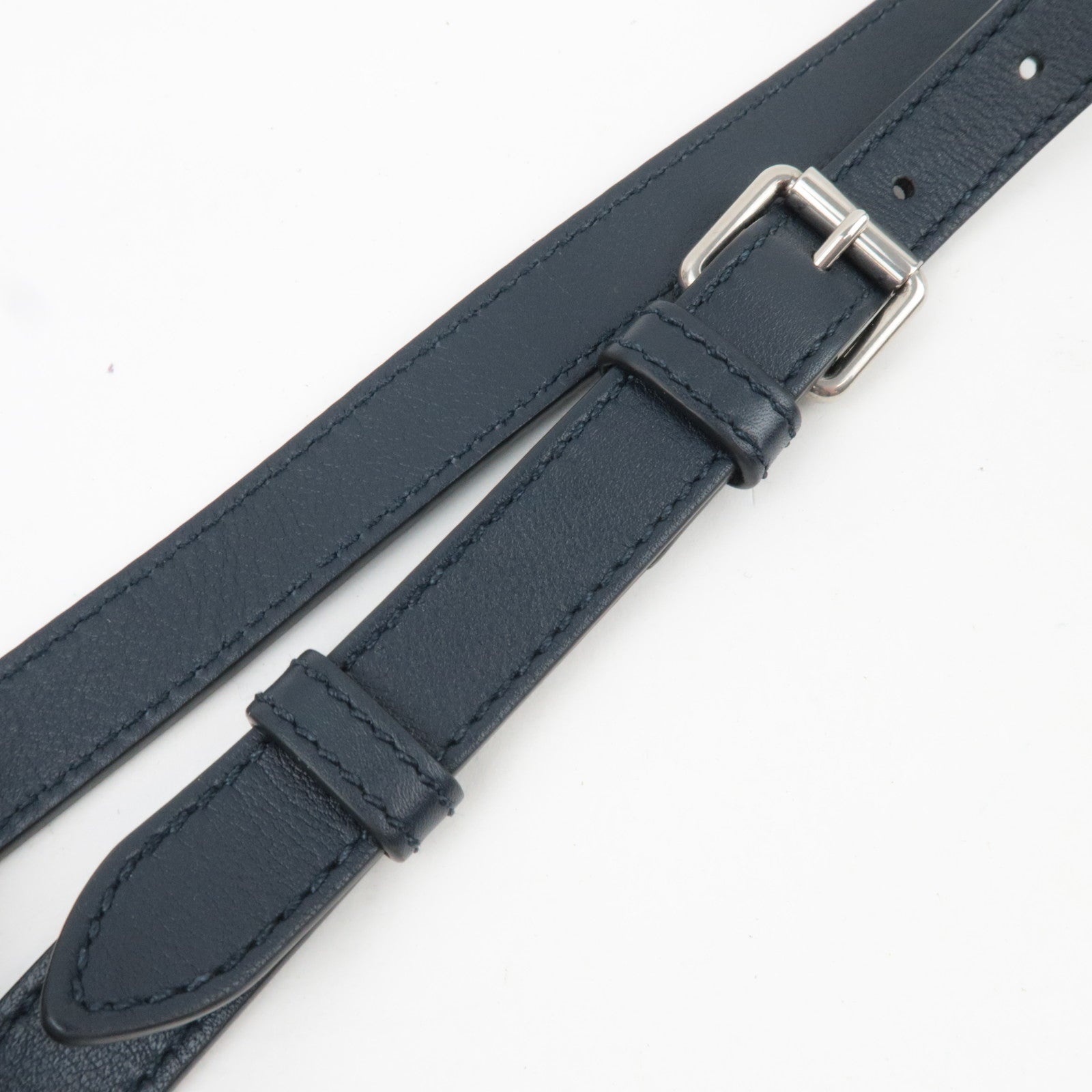 GUCCI GG Denim Small Crossbody Bag Leather Navy 849009