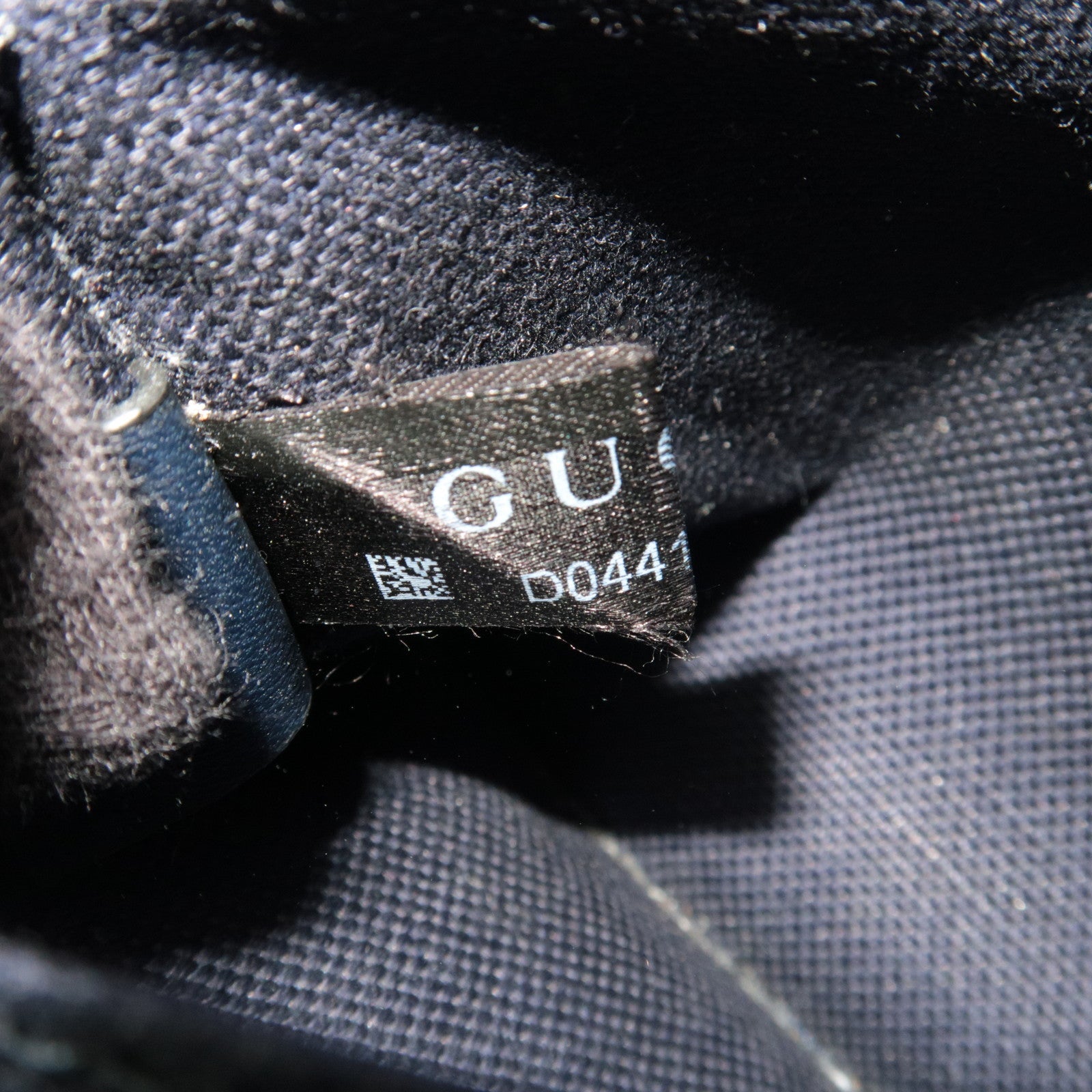 GUCCI GG Denim Small Crossbody Bag Leather Navy 849009