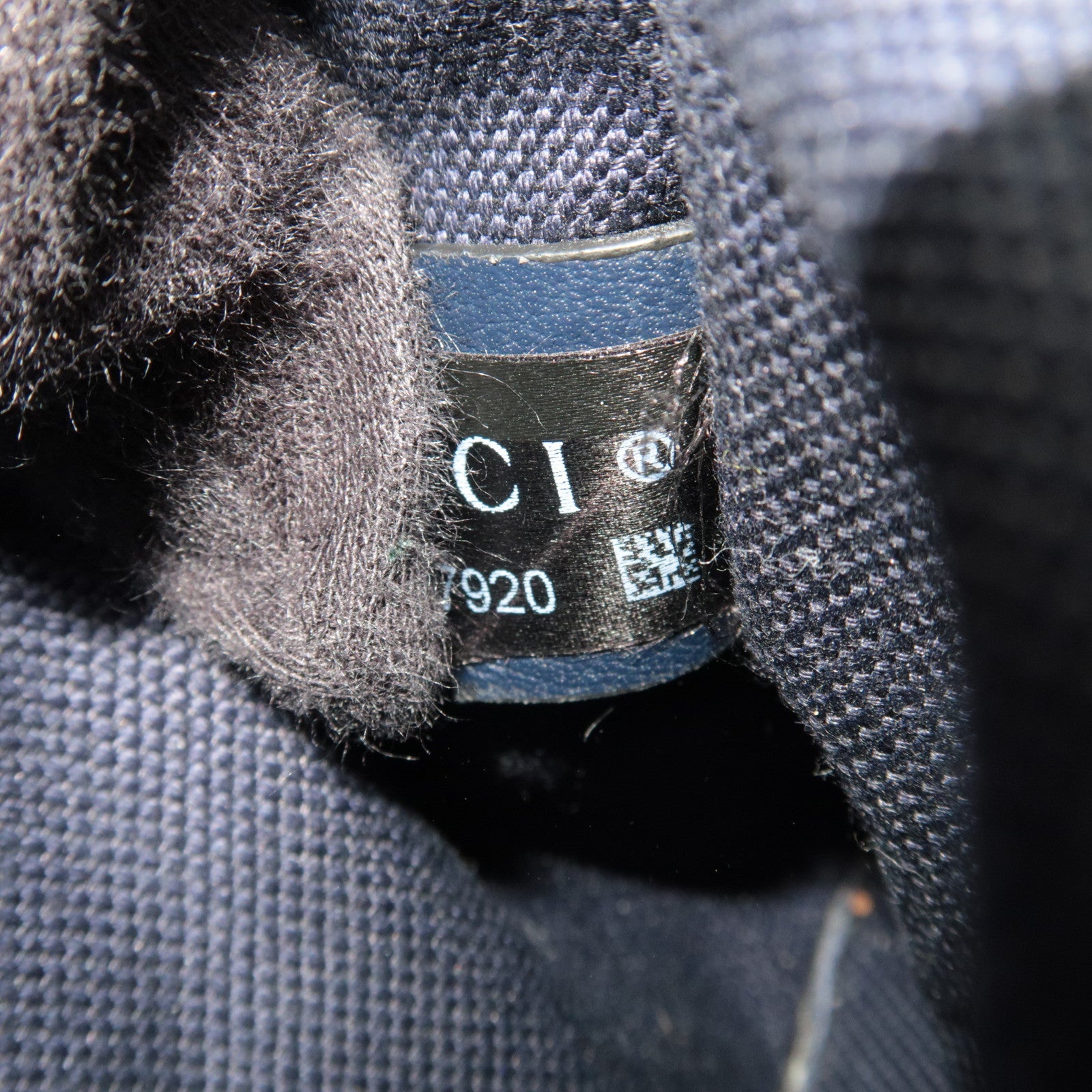 GUCCI GG Denim Small Crossbody Bag Leather Navy 849009