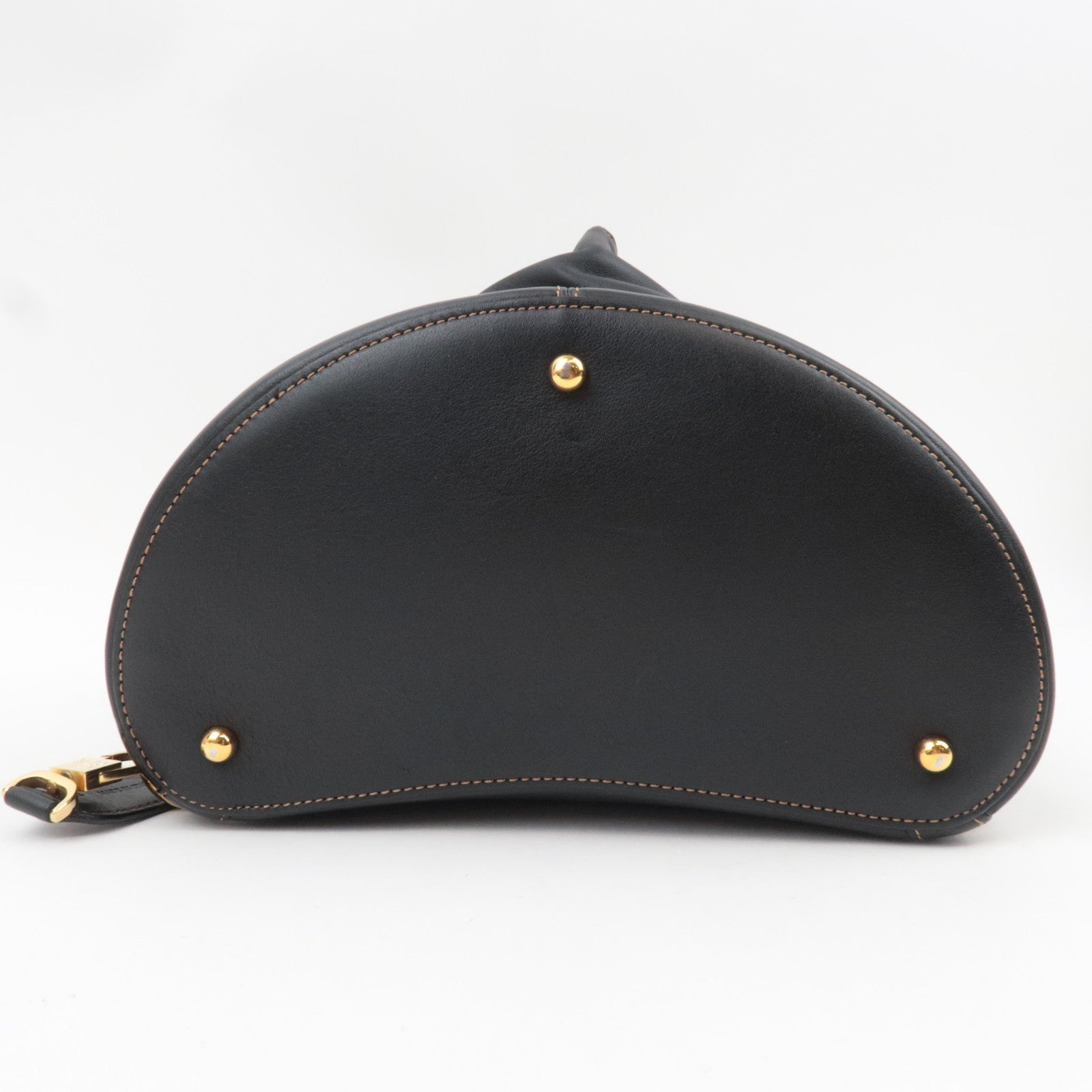 LOEWE Anton Sling Bag Shoulder Bag Leather Black Gold HDW *Pouch